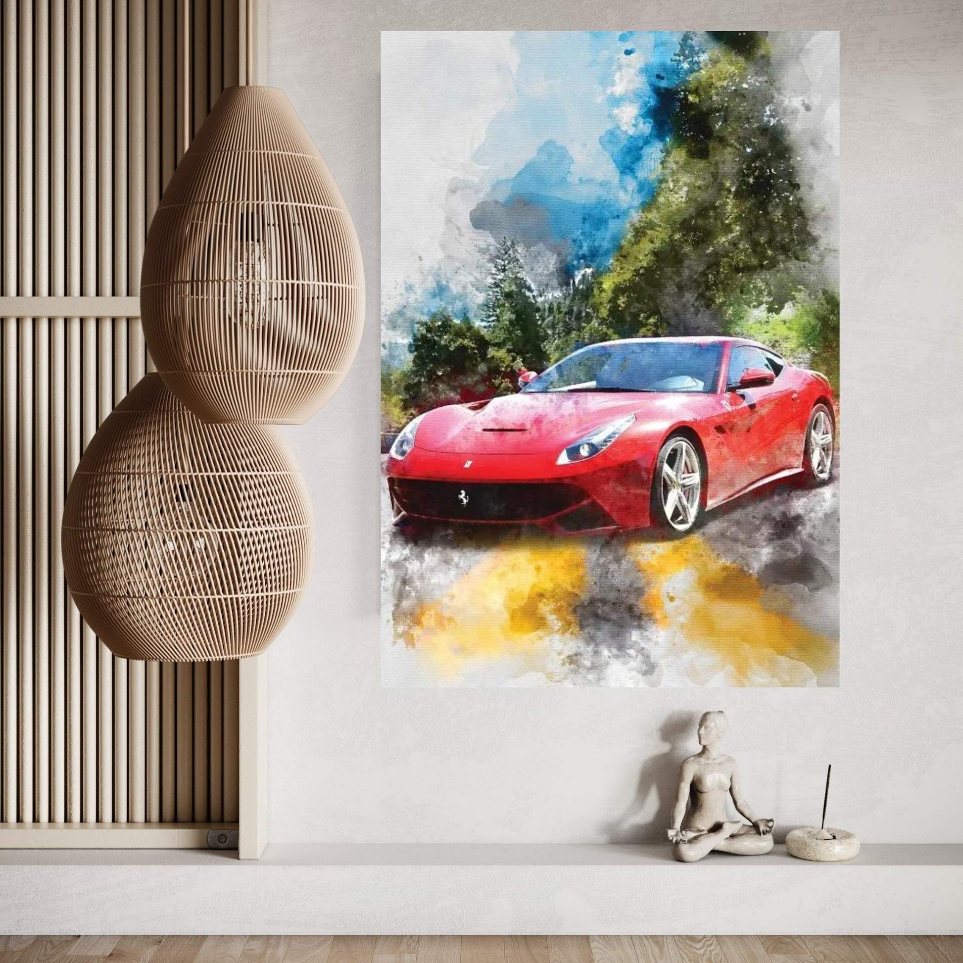 Ferrari 12 Berlinetta Canvas Wall Art - Y Canvas