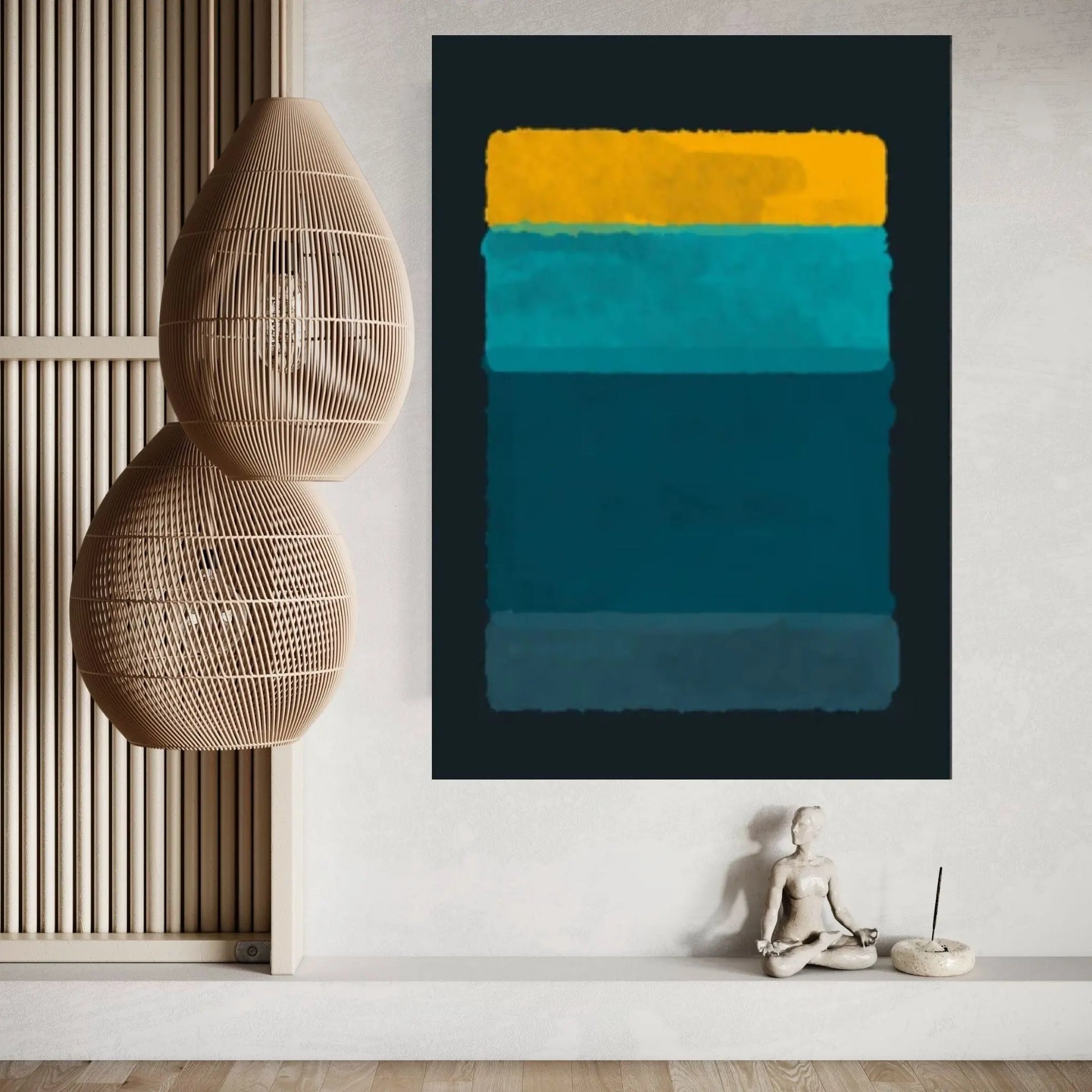Mark Rothko Frame Canvas/Poster Art Reproduction, Rothko Reproduction - Y Canvas