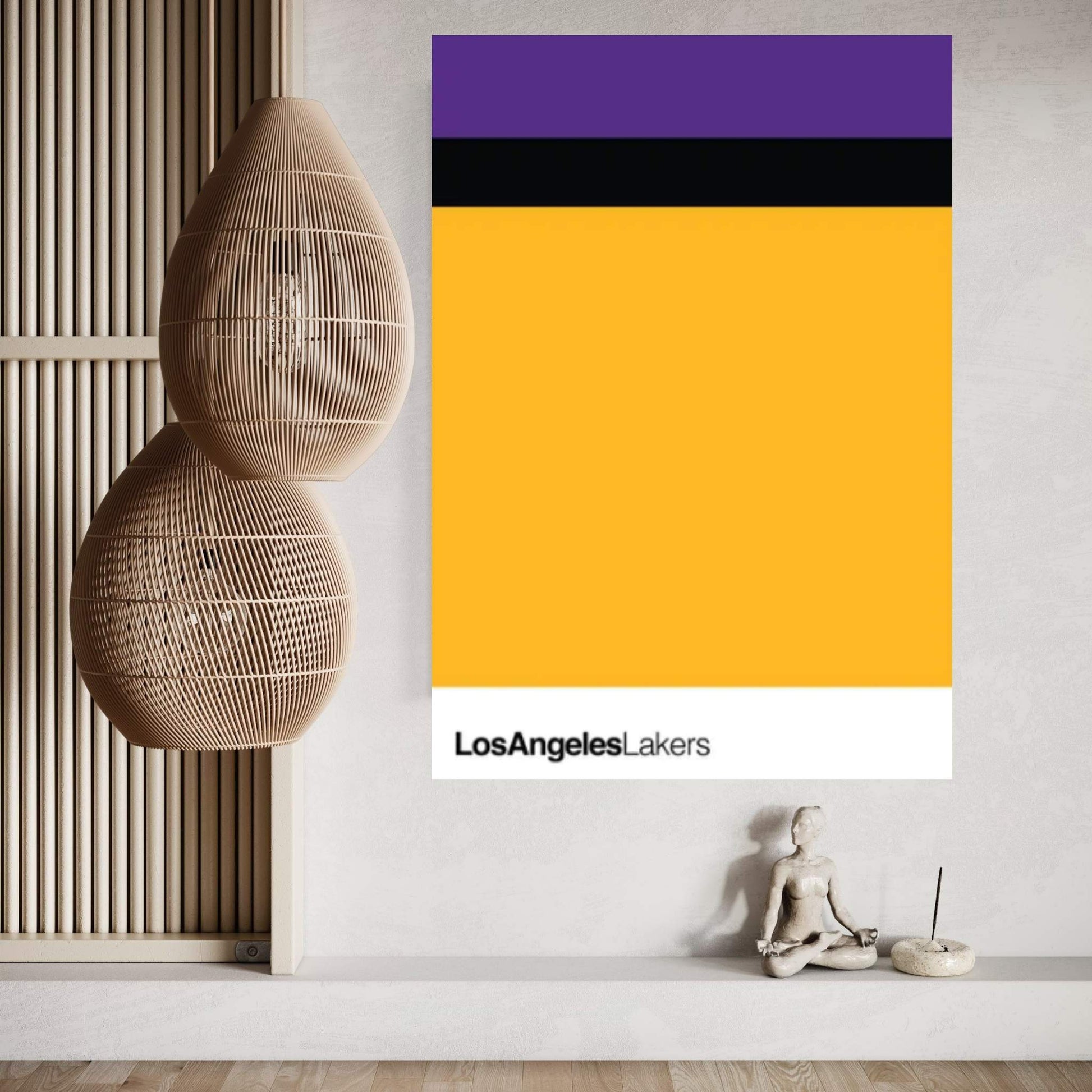 Los Angeles Lakers Basketball Canvas Wall Art - Y Canvas
