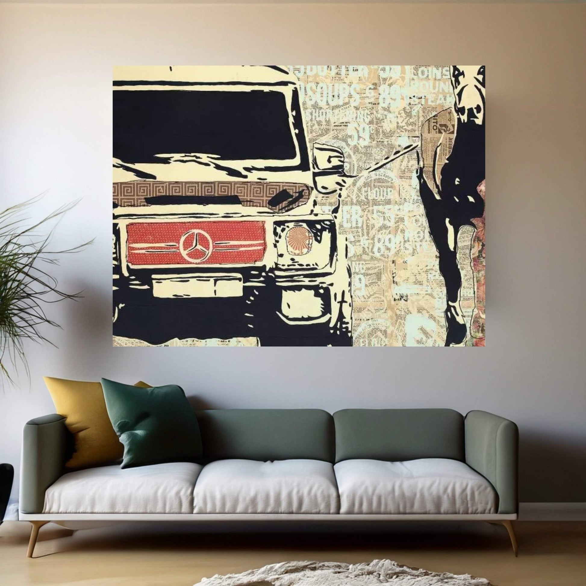 Off To The Races Canvas Wall Art - Y Canvas