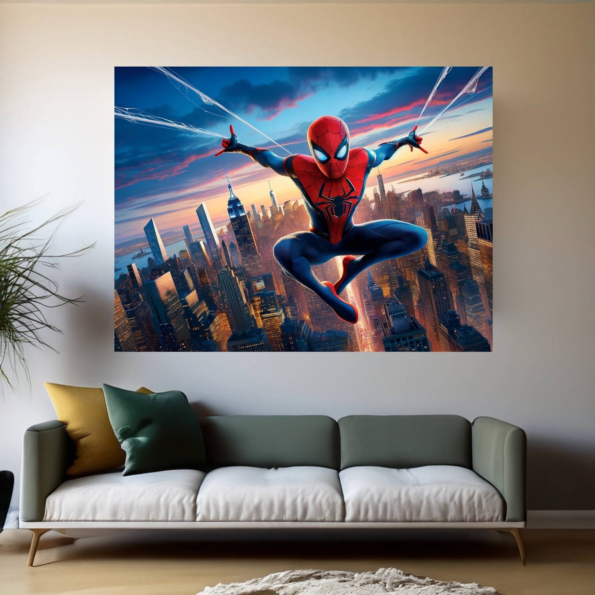 Spiderman Canvas Wall Art - Y Canvas