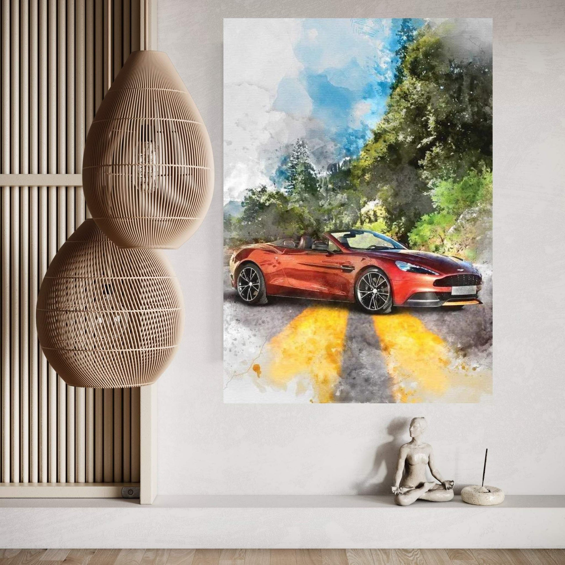 Aston Martin Vanquish Volante Canvas Wall Art - Y Canvas
