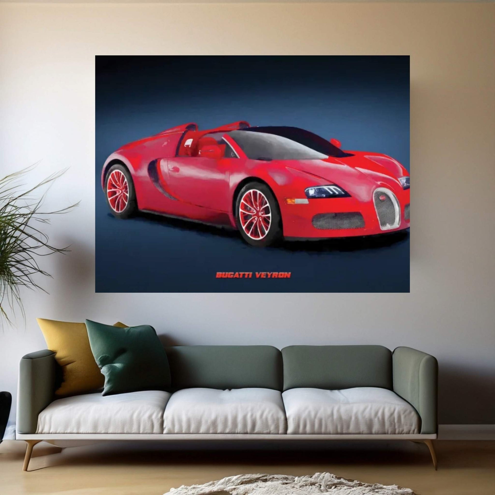 Bugatti Veyron III Canvas Wall Art - Y Canvas