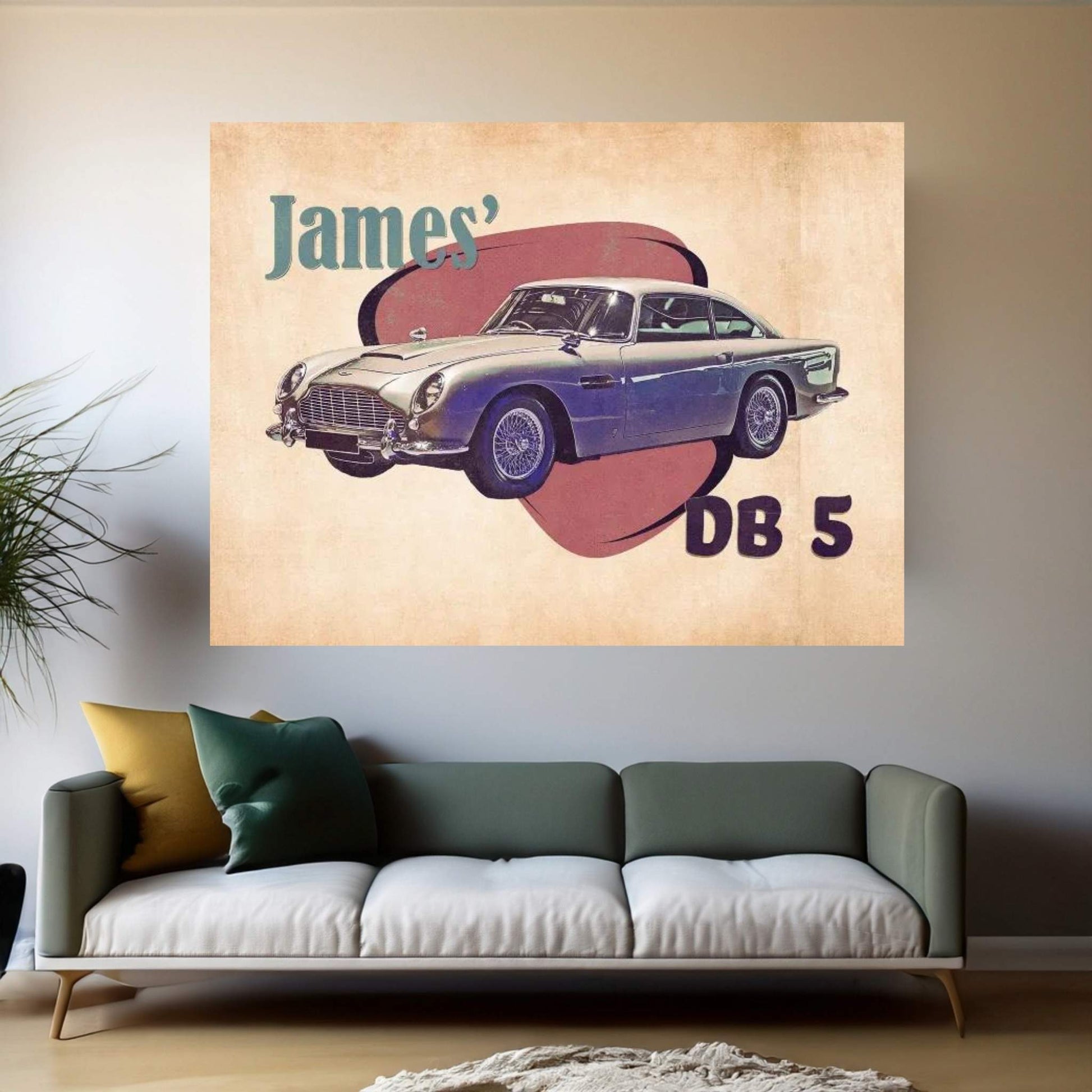James' Db 5 Canvas Wall Art - Y Canvas