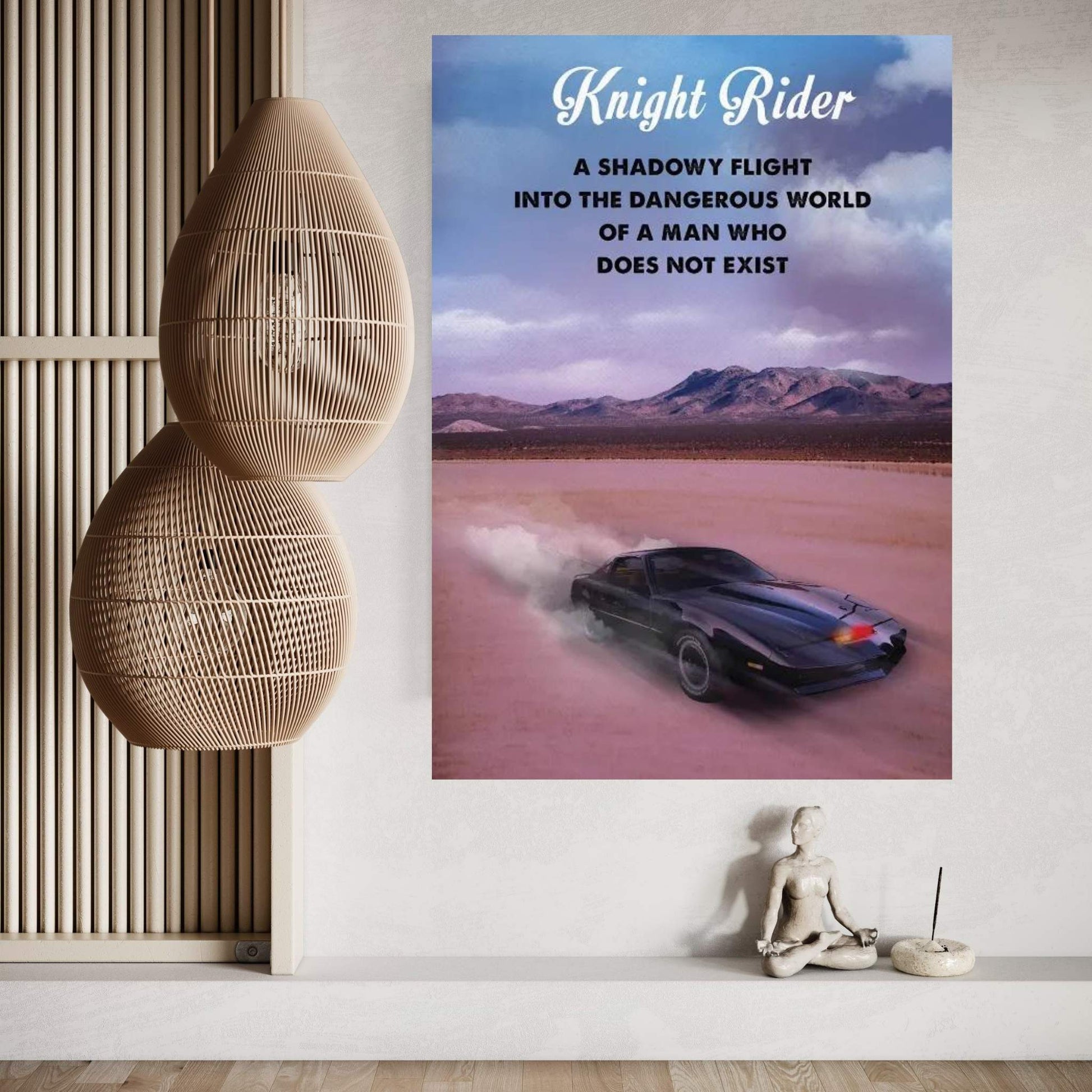 Knight Rider Travel Movie Art Canvas Wall Art - Y Canvas