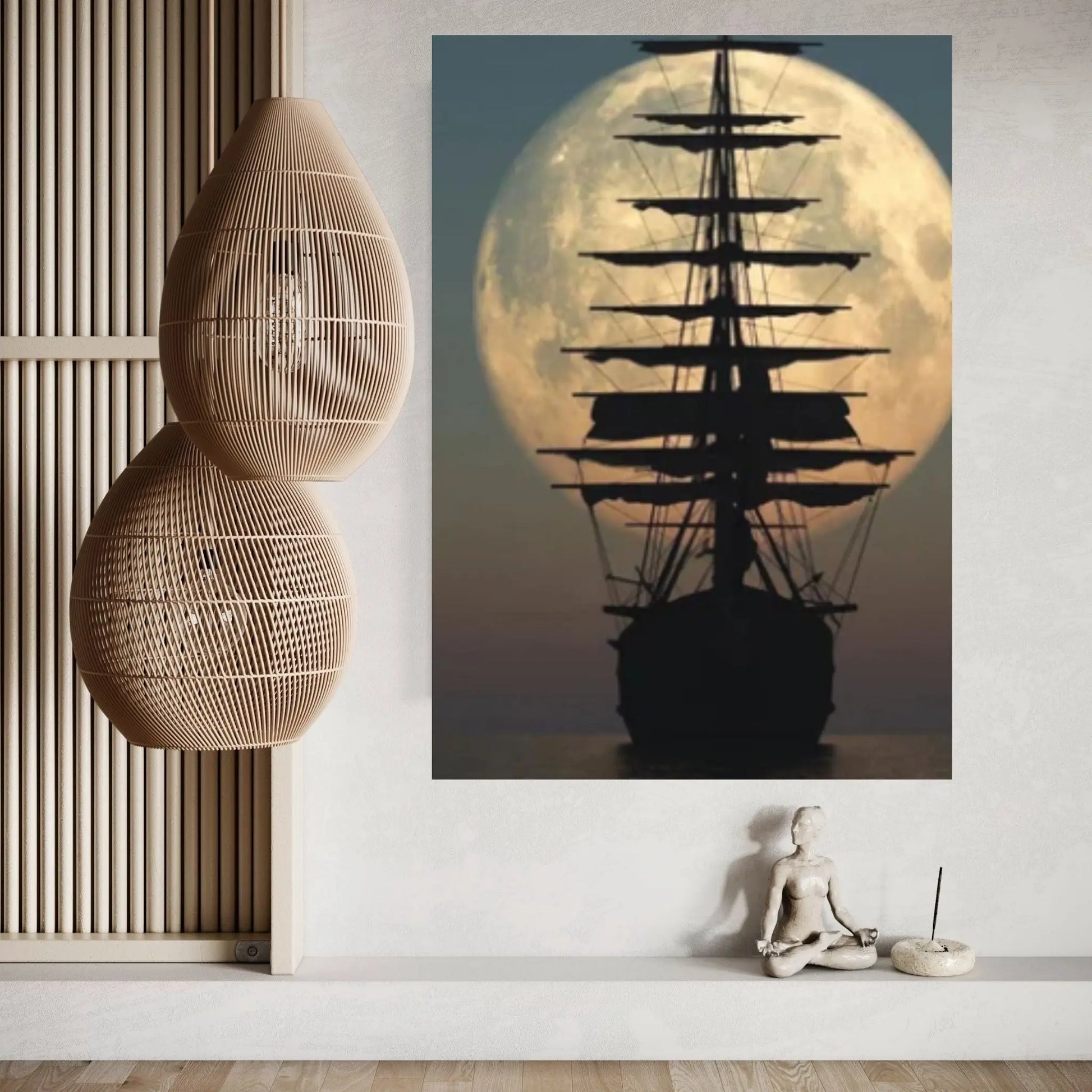 Sailing Boat Canvas, Sea Landscape, Sailboat Painting,Ocean Painting - Y Canvas