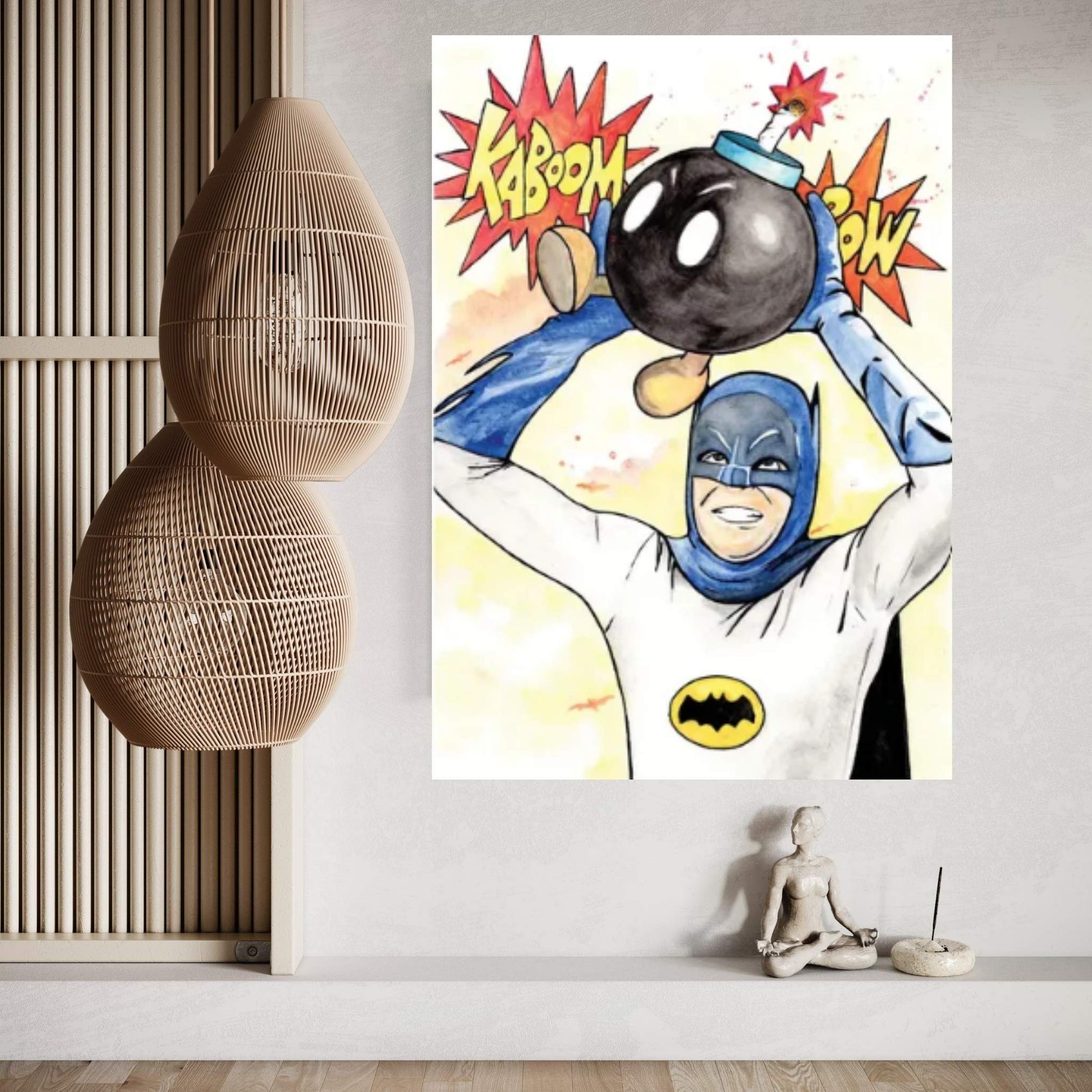 Bat Bomb Canvas Wall Art - Y Canvas
