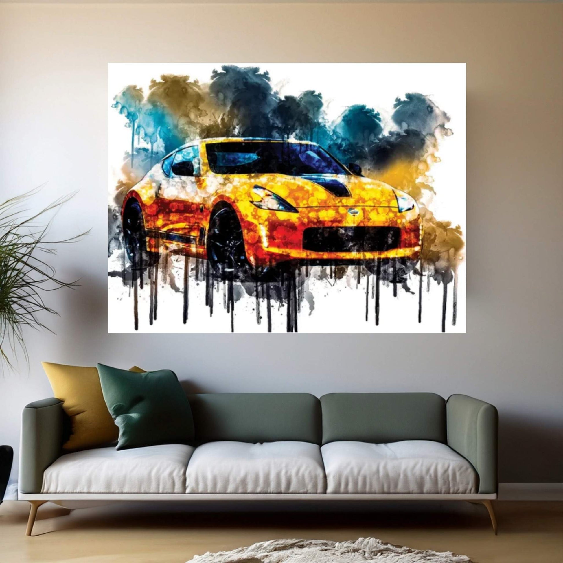Car 2018 Nissan 370Z Heritage Edition Canvas Wall Art - Y Canvas