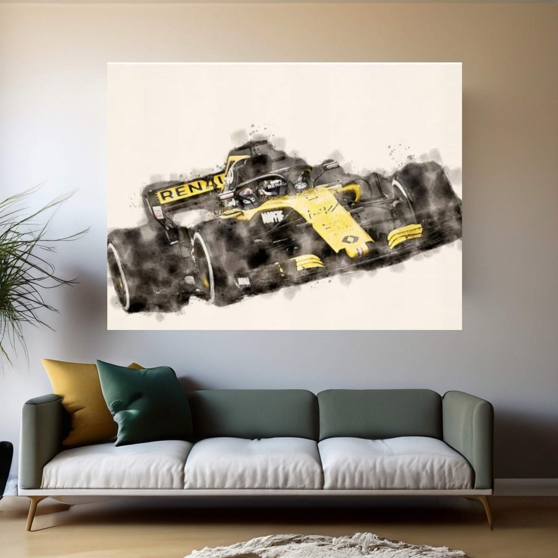 Formula I Canvas Wall Art - Y Canvas