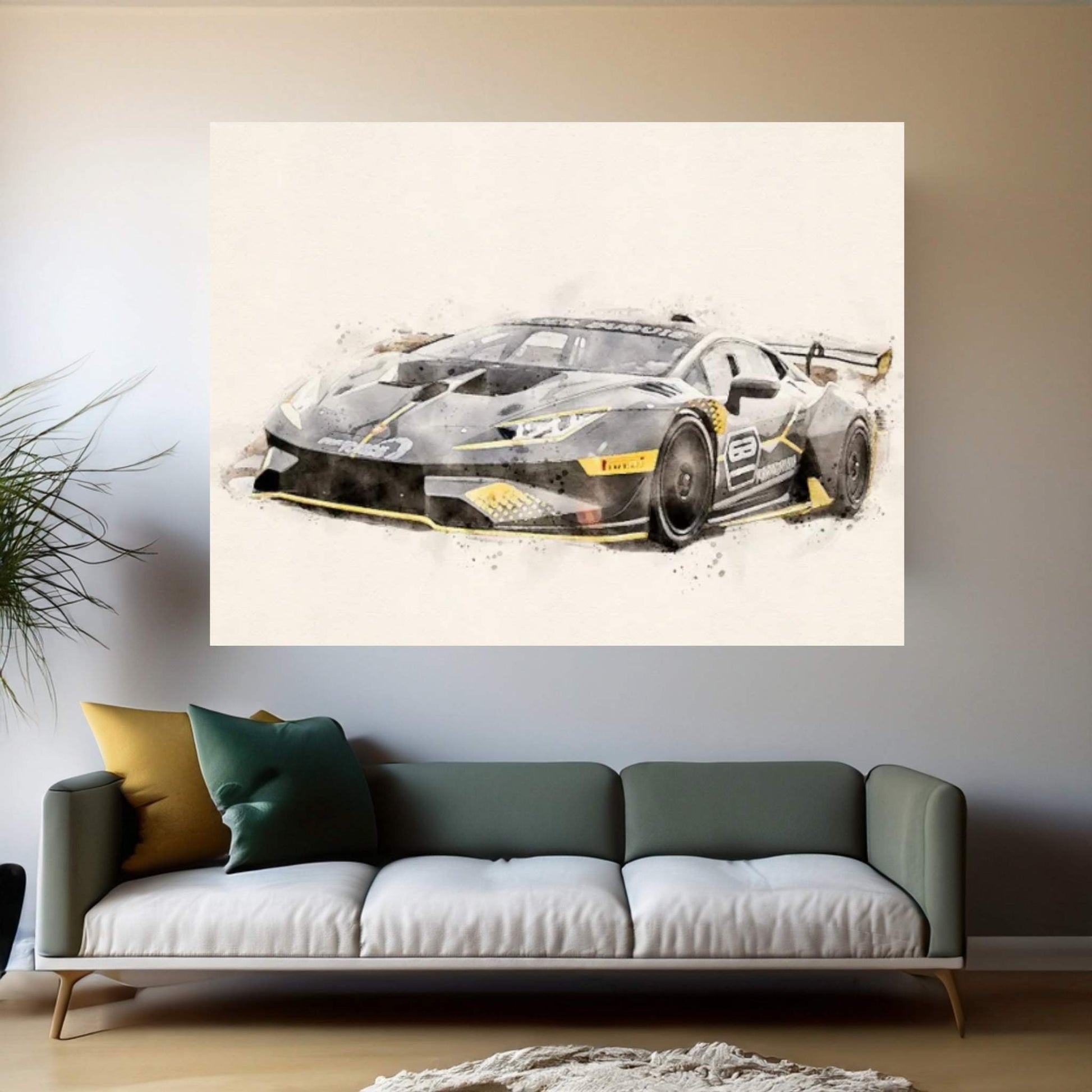 Lamborghini Tuning v II Canvas Wall Art - Y Canvas