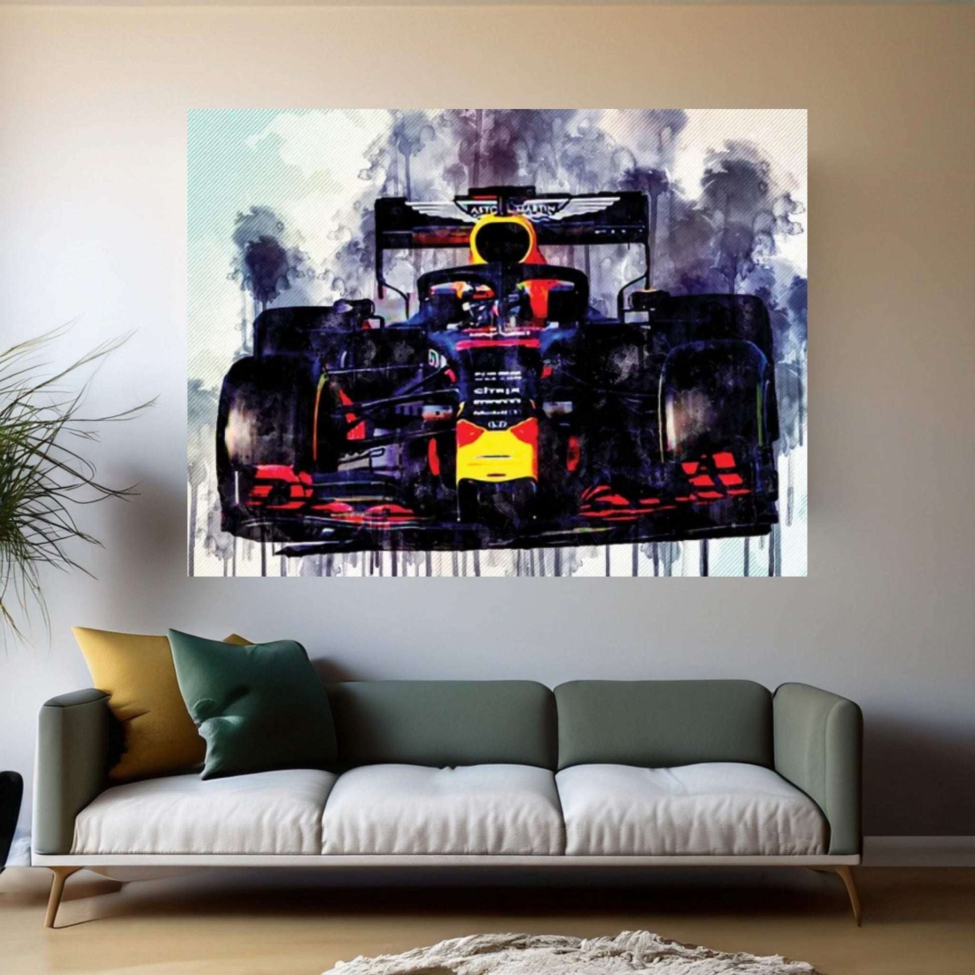Pierre Gasly Red Bull Rb15 Raceway 2019 F1 Cars Formula 1 Aston Martin Red Bull Canvas Wall Art - Y Canvas