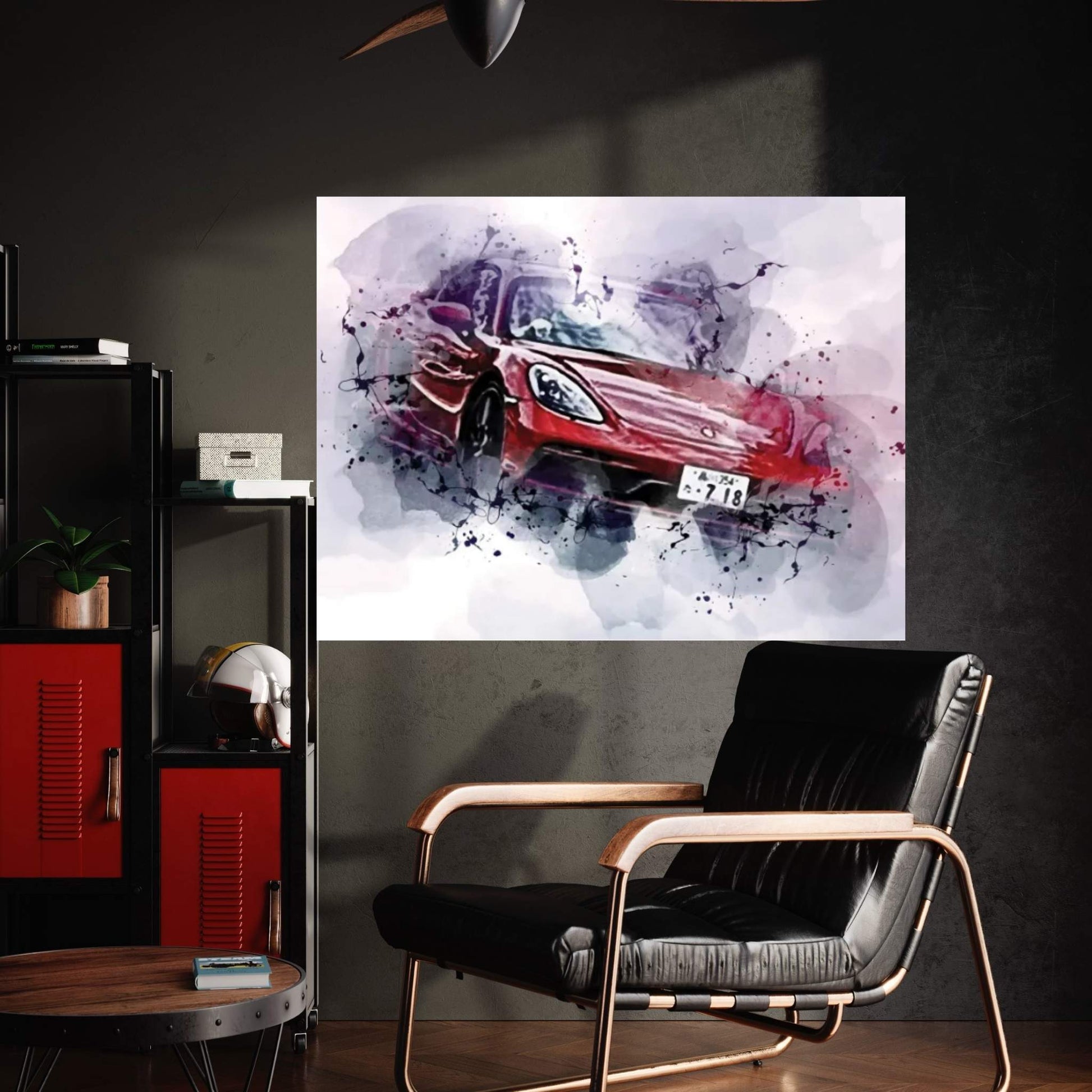 Porsche 718 Cayman Gts 2022 Canvas Wall Art - Y Canvas