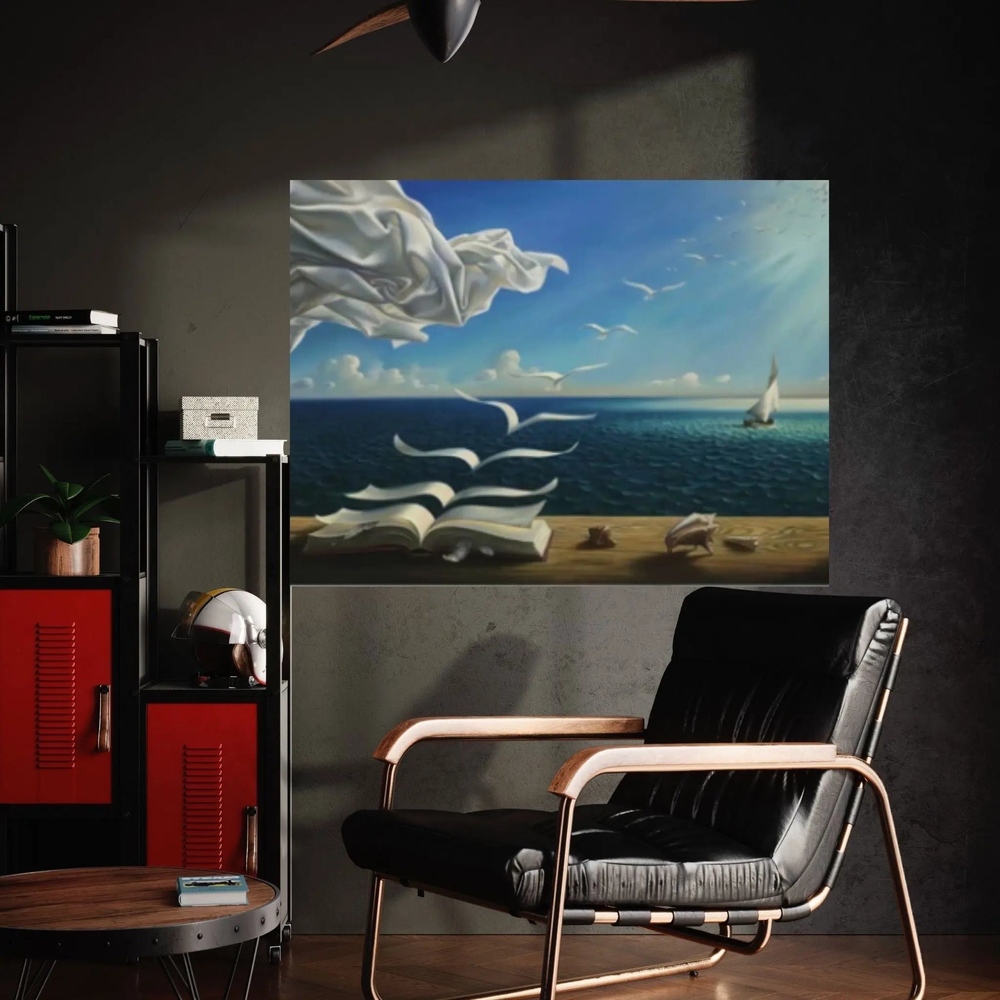 Salvador Dali - Book to Birds Canvas Wall Art Decor, Reproduction Canvas Home Decor, Dali Canvas, Salvador Dali Print - Y Canvas