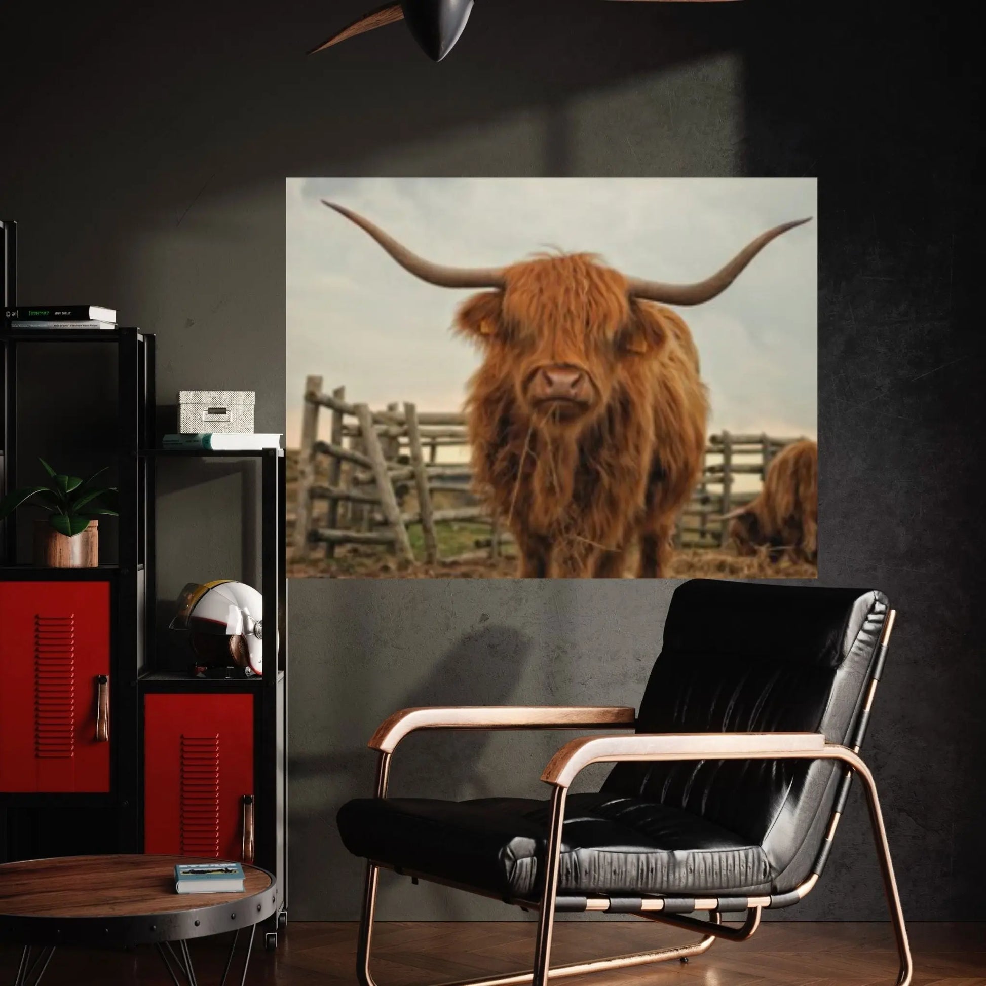 Highland Cow Wall Art | Highland Cow Animal Canvas Wall Art Poster Print Canvas - Y Canvas