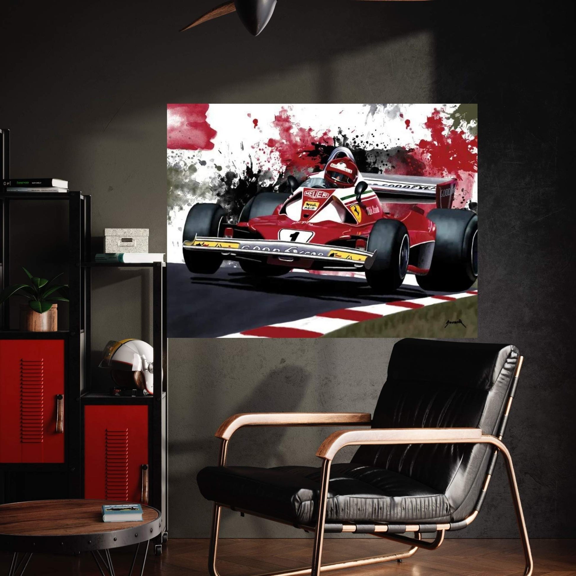 Niki Lauda's Racecar Canvas Wall Art - Y Canvas