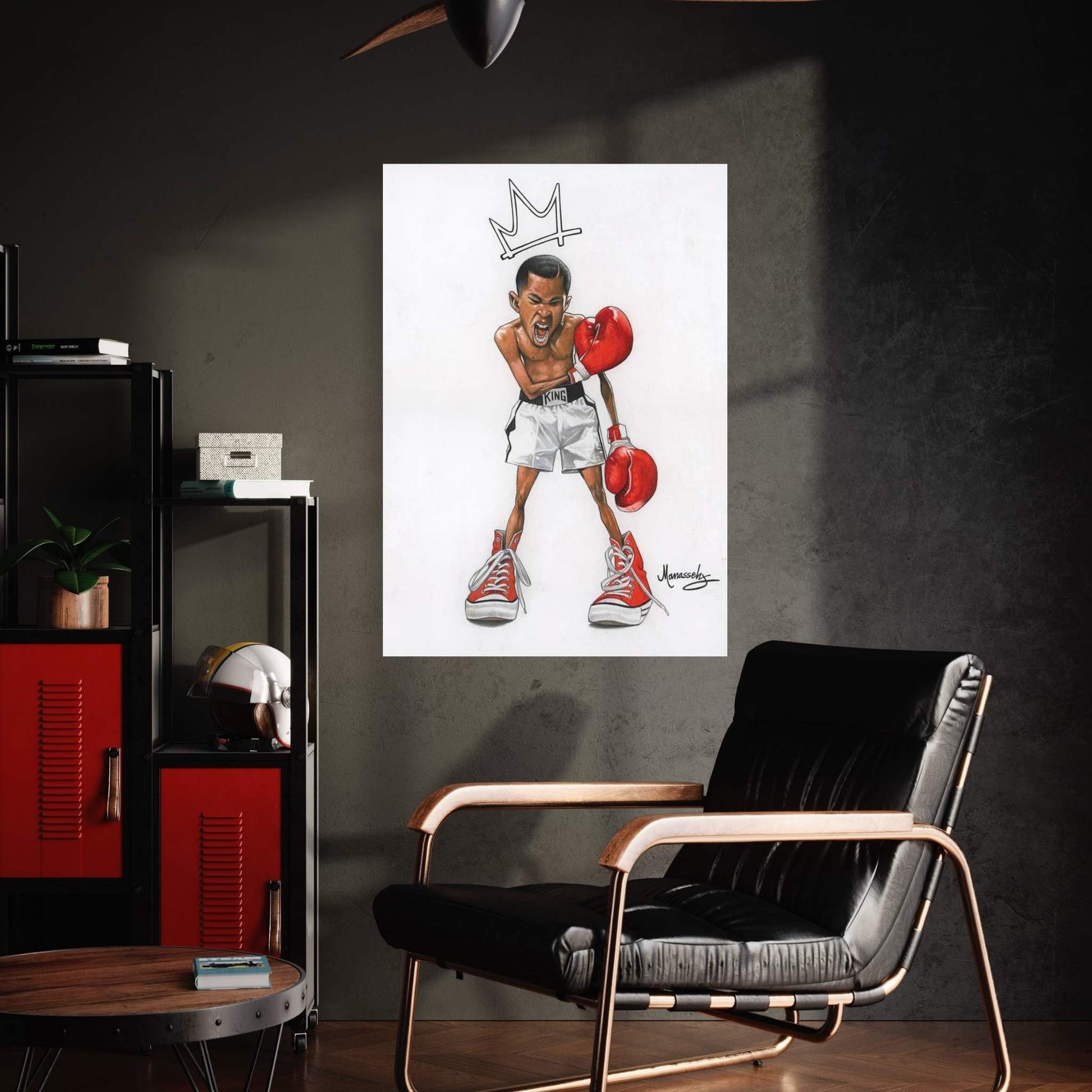 Ali Kid Canvas Wall Art - Y Canvas