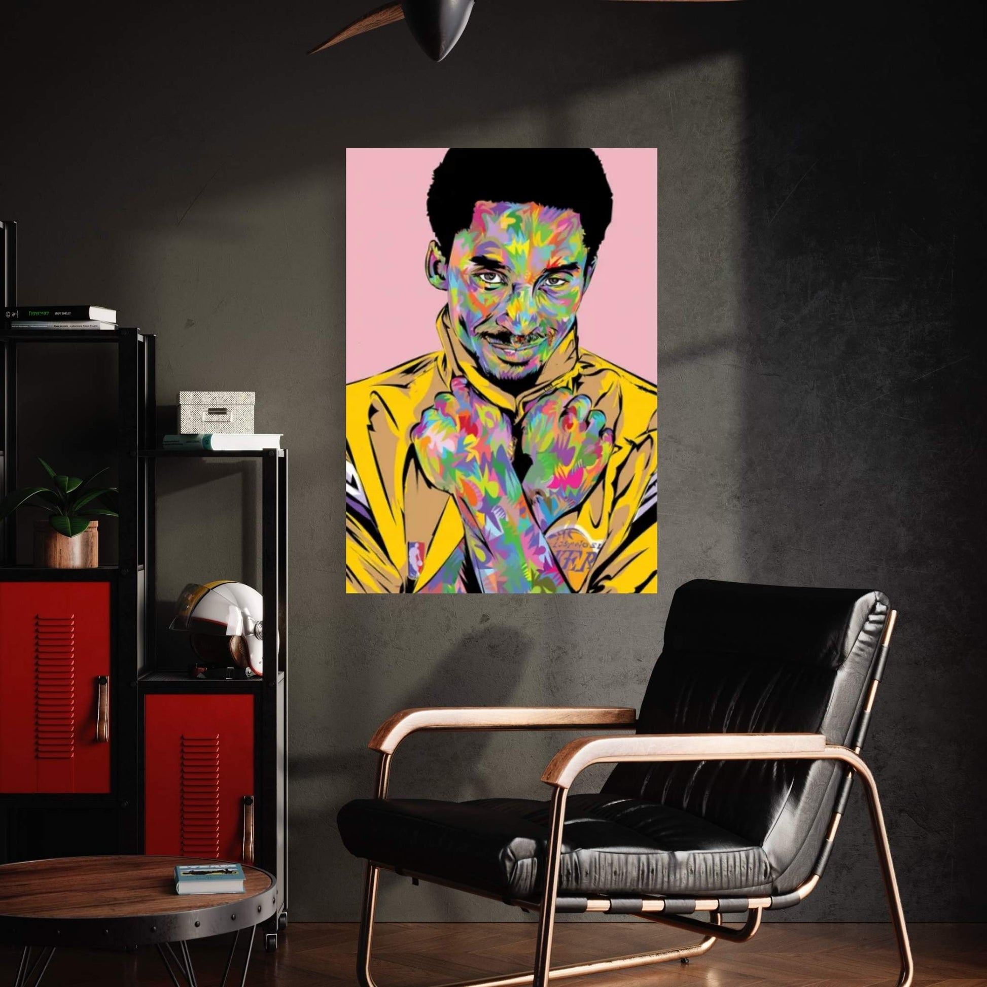Kobe RIP Pink Canvas Wall Art - Y Canvas