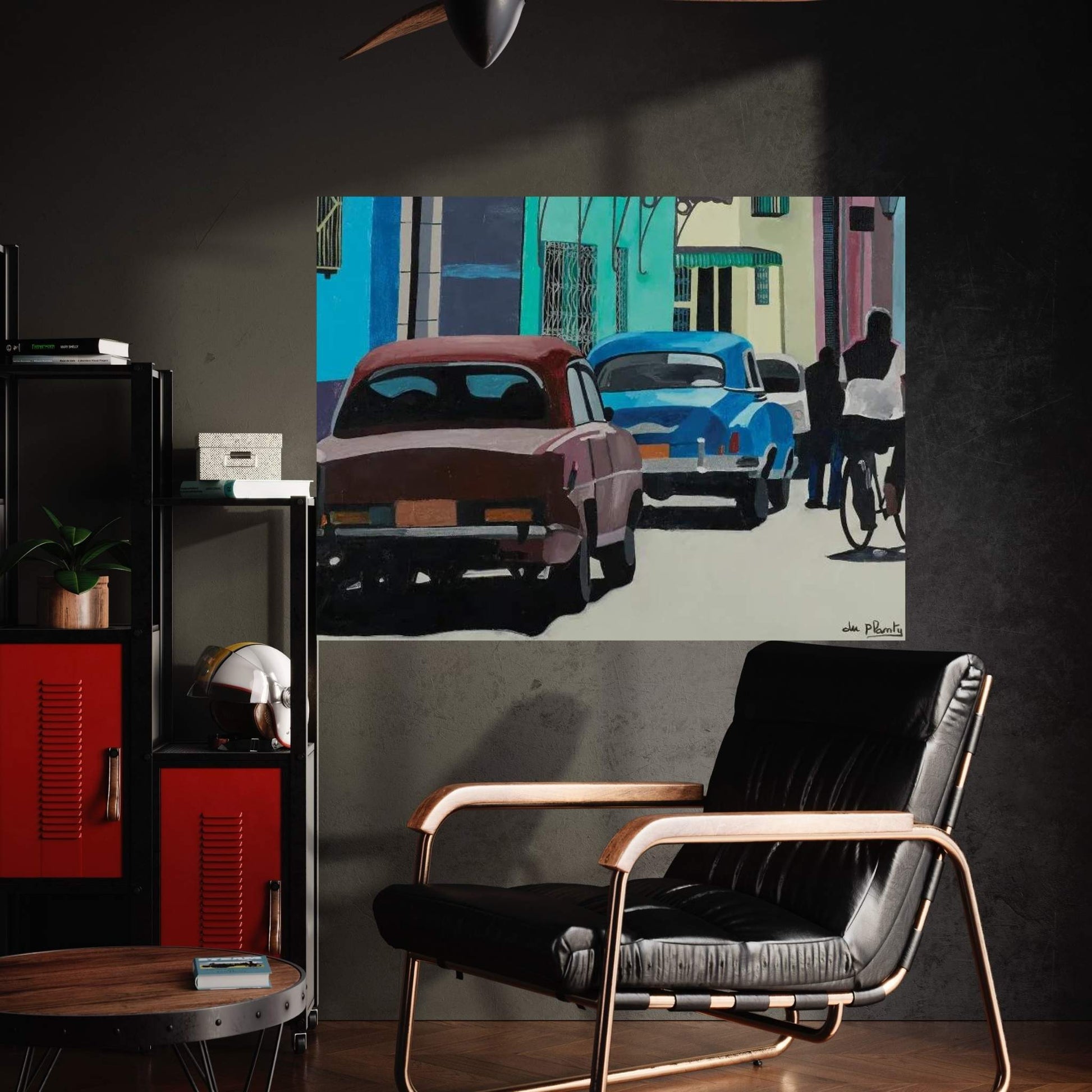 Cars In Trinidad Canvas Wall Art - Y Canvas