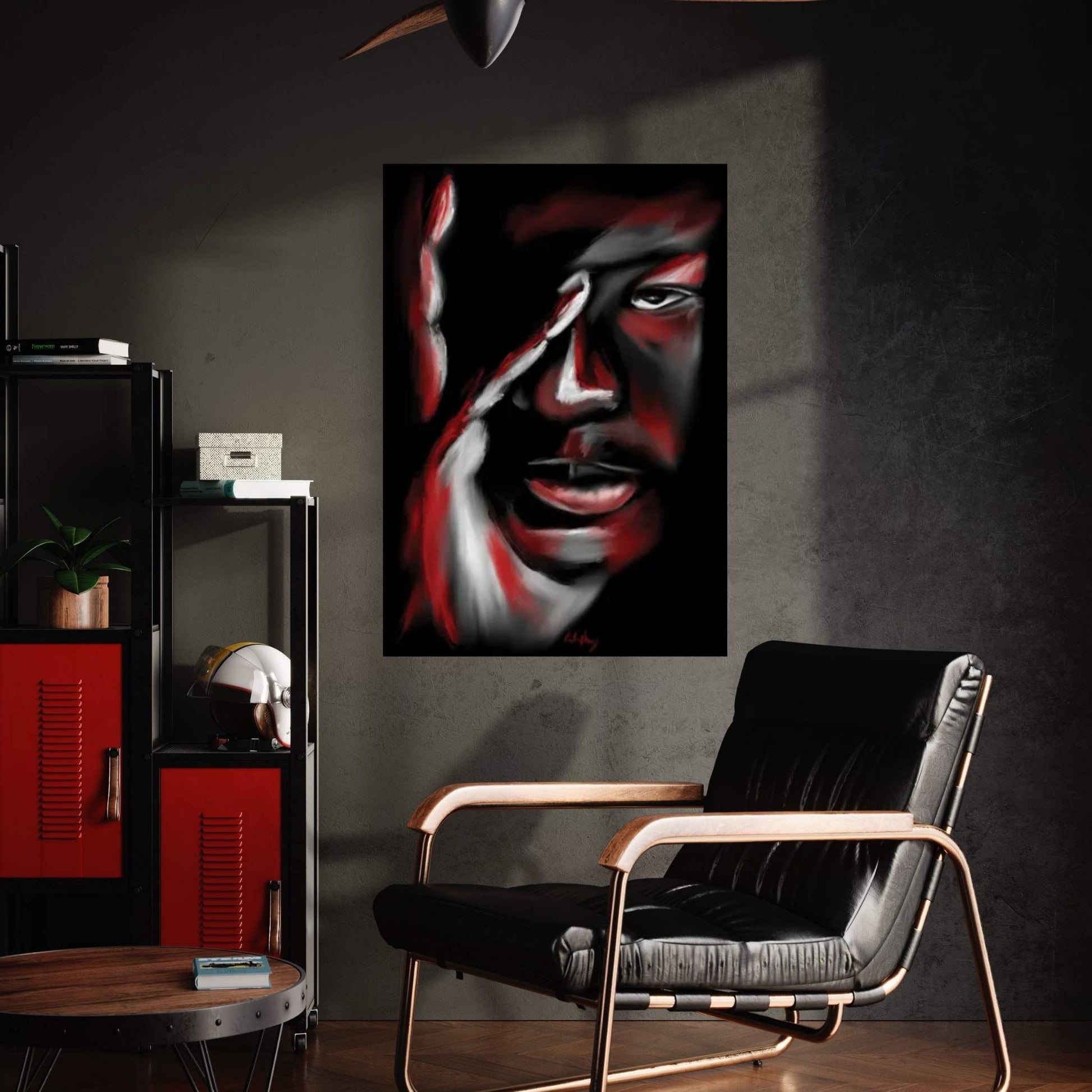 Jordan Serious Canvas Wall Art - Y Canvas