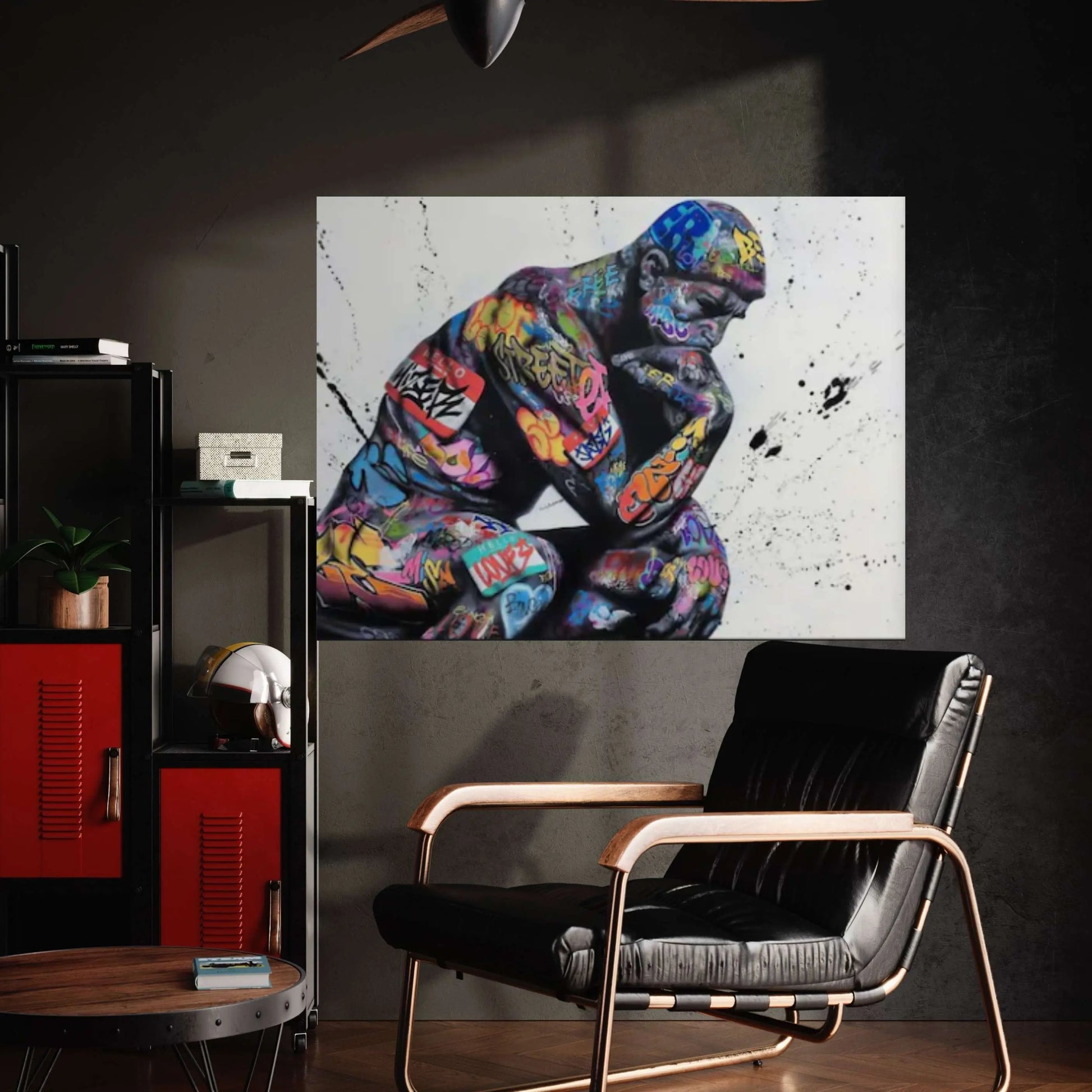 Banksy Canvas Art, Canvas Wall Art Decor, Print Poster Graffiti Wall Art - Y Canvas