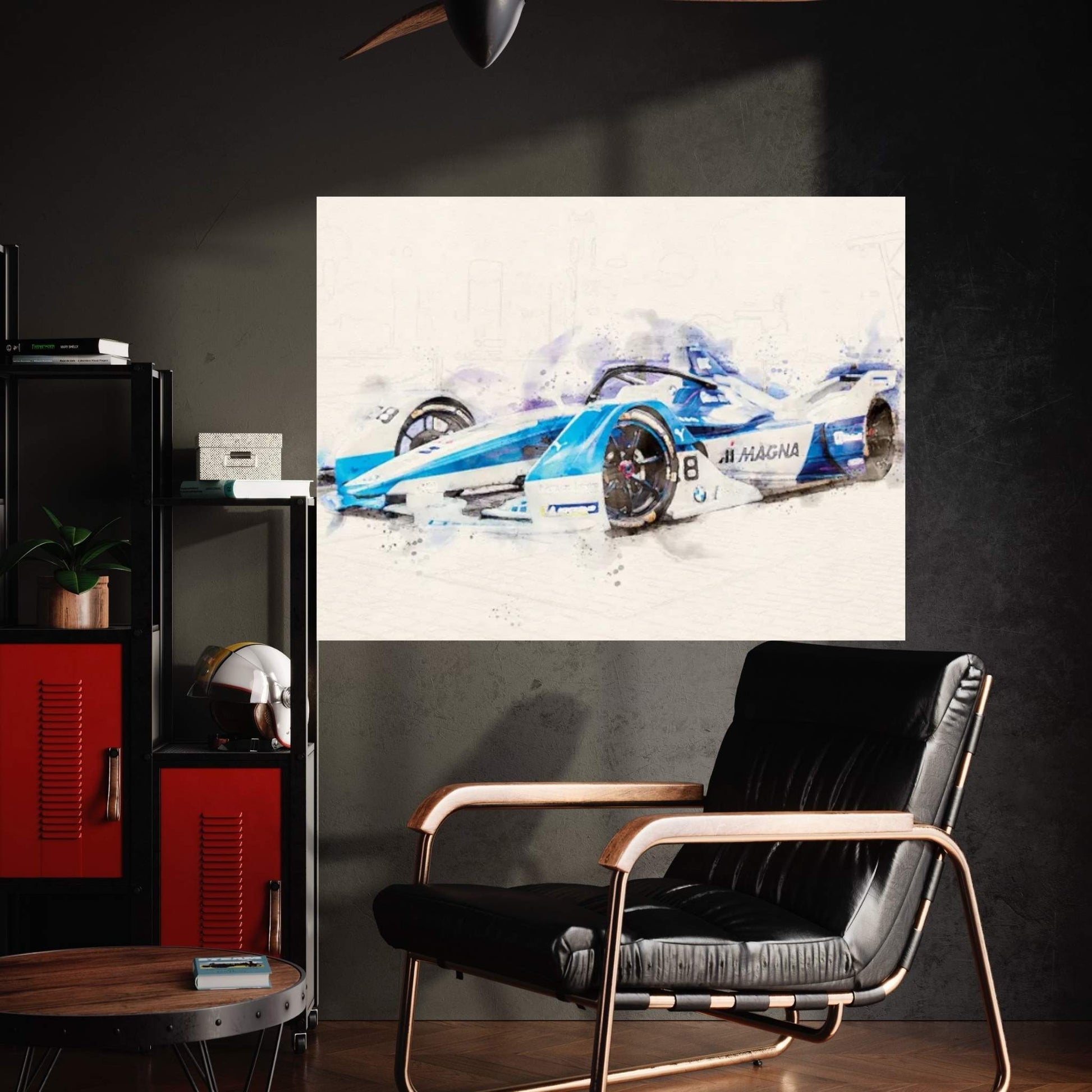 BMW Formula 1 Tuning v2 Canvas Wall Art - Y Canvas
