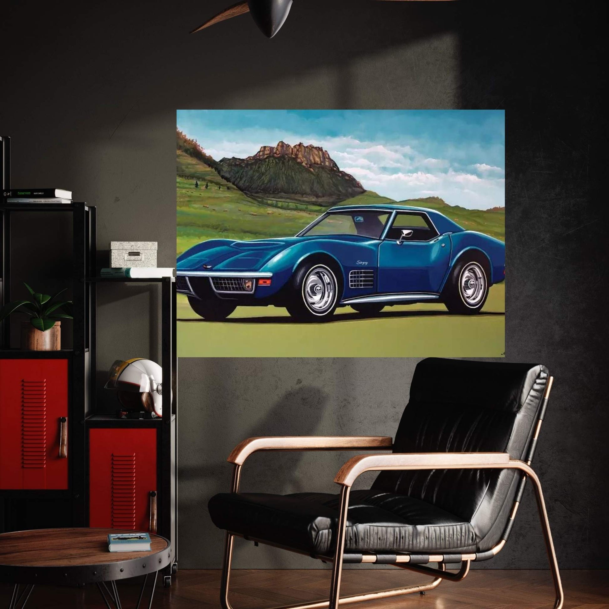 Chevrolet Corvette Stingray 1969 Canvas Wall Art - Y Canvas