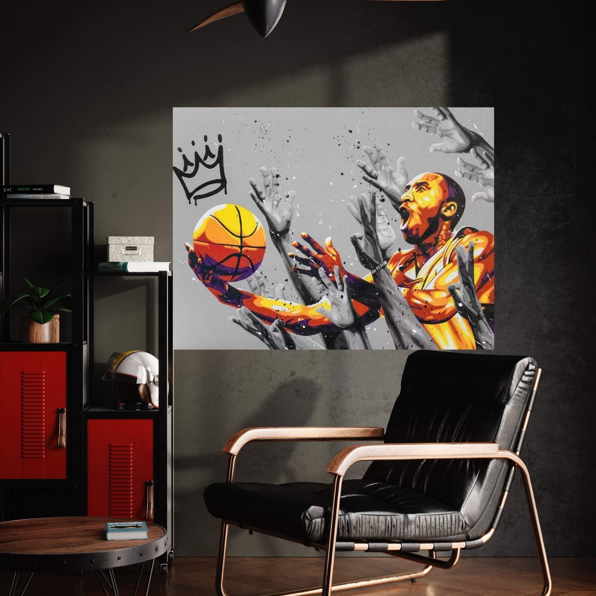 Kobe Crown Canvas Wall Art - Y Canvas
