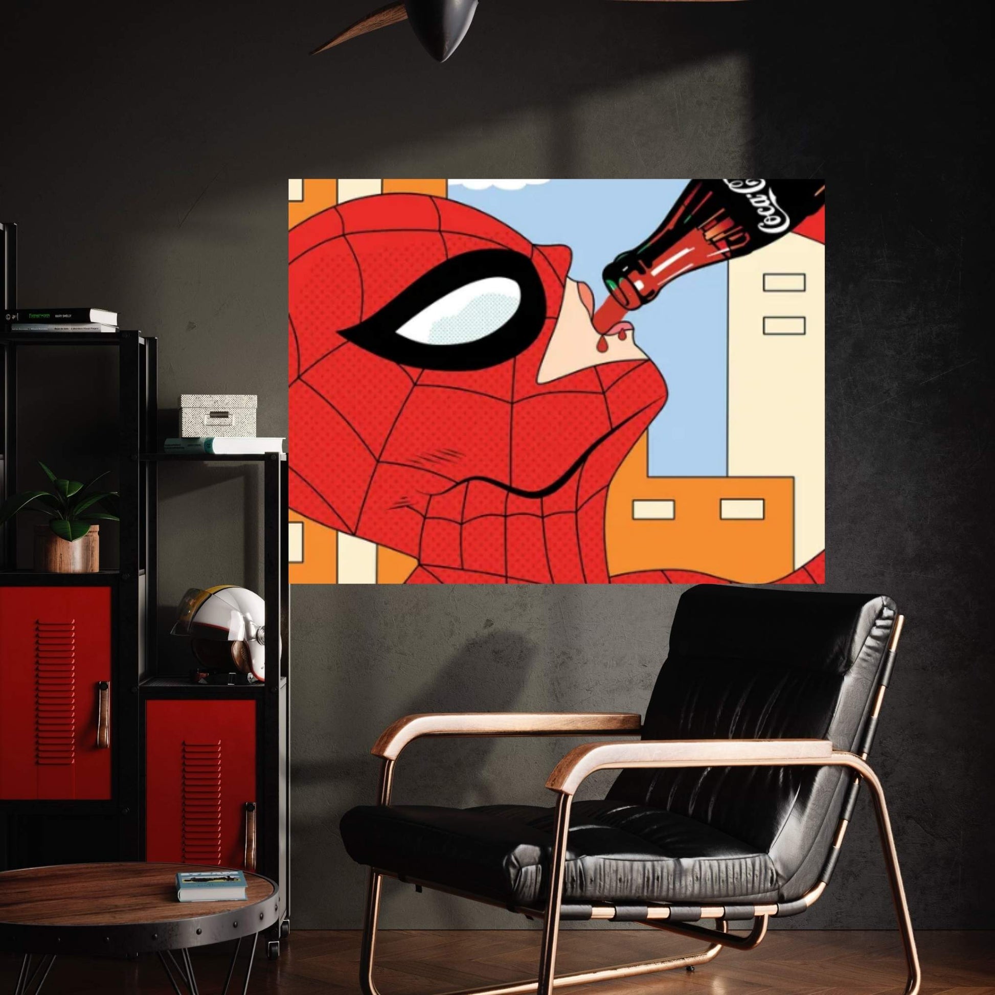 Spidey Soda Canvas Wall Art - Y Canvas