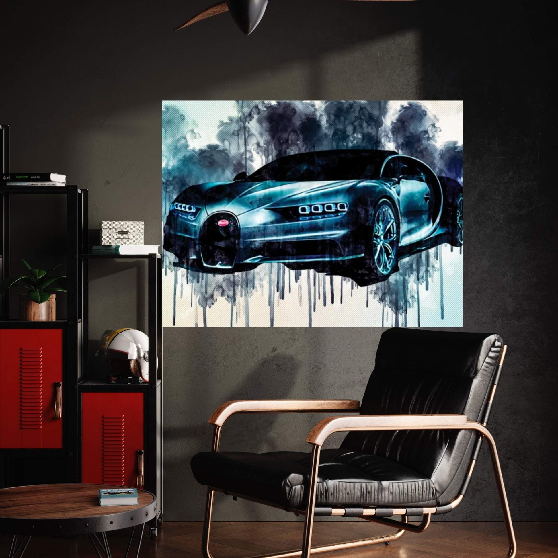 Bugatti Chiron 2018 Front View Supercar Hypercar Canvas Wall Art - Y Canvas