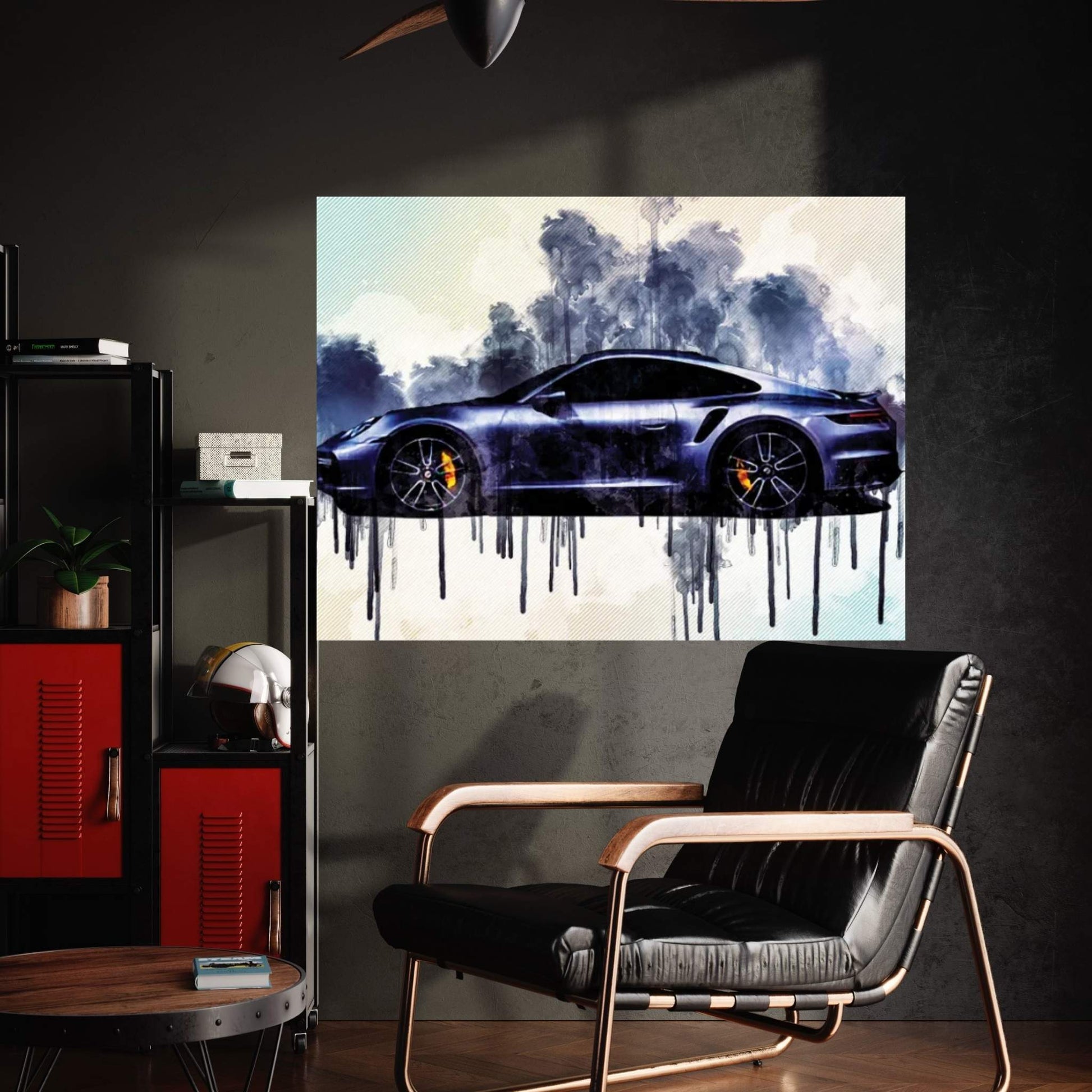 Porsche 911 Turbo S 2021 Side View Silver Sports Sports Car New Silver 911 Turbo S German Sports Cars Canvas Wall Art - Y Canvas