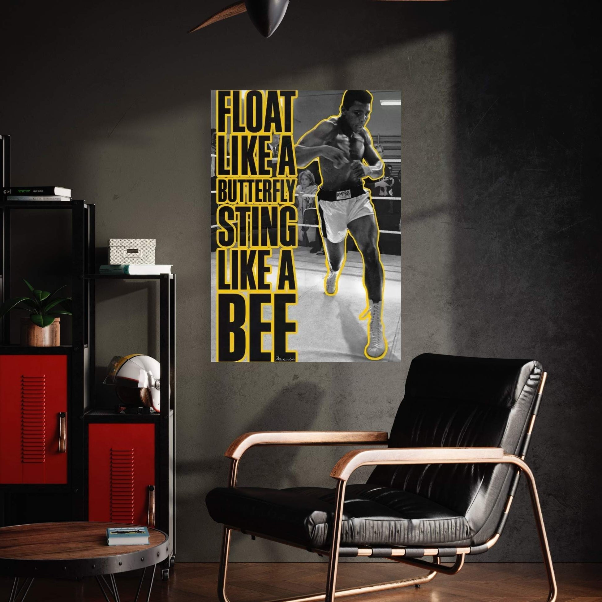 Float like a butterfly Sting like a Bee Canvas Wall Art - Y Canvas