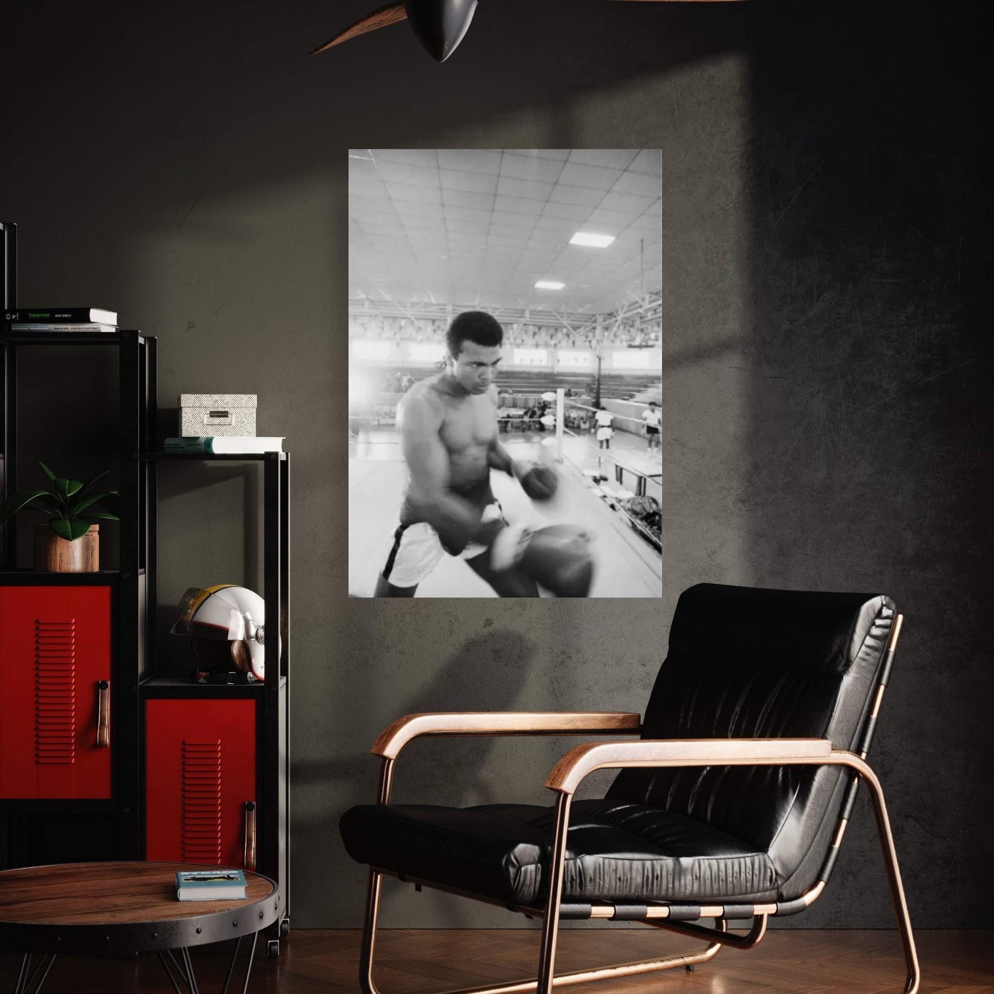 Blurred Motion View Of Muhammad Ali Sparring Canvas Wall Art - Y Canvas
