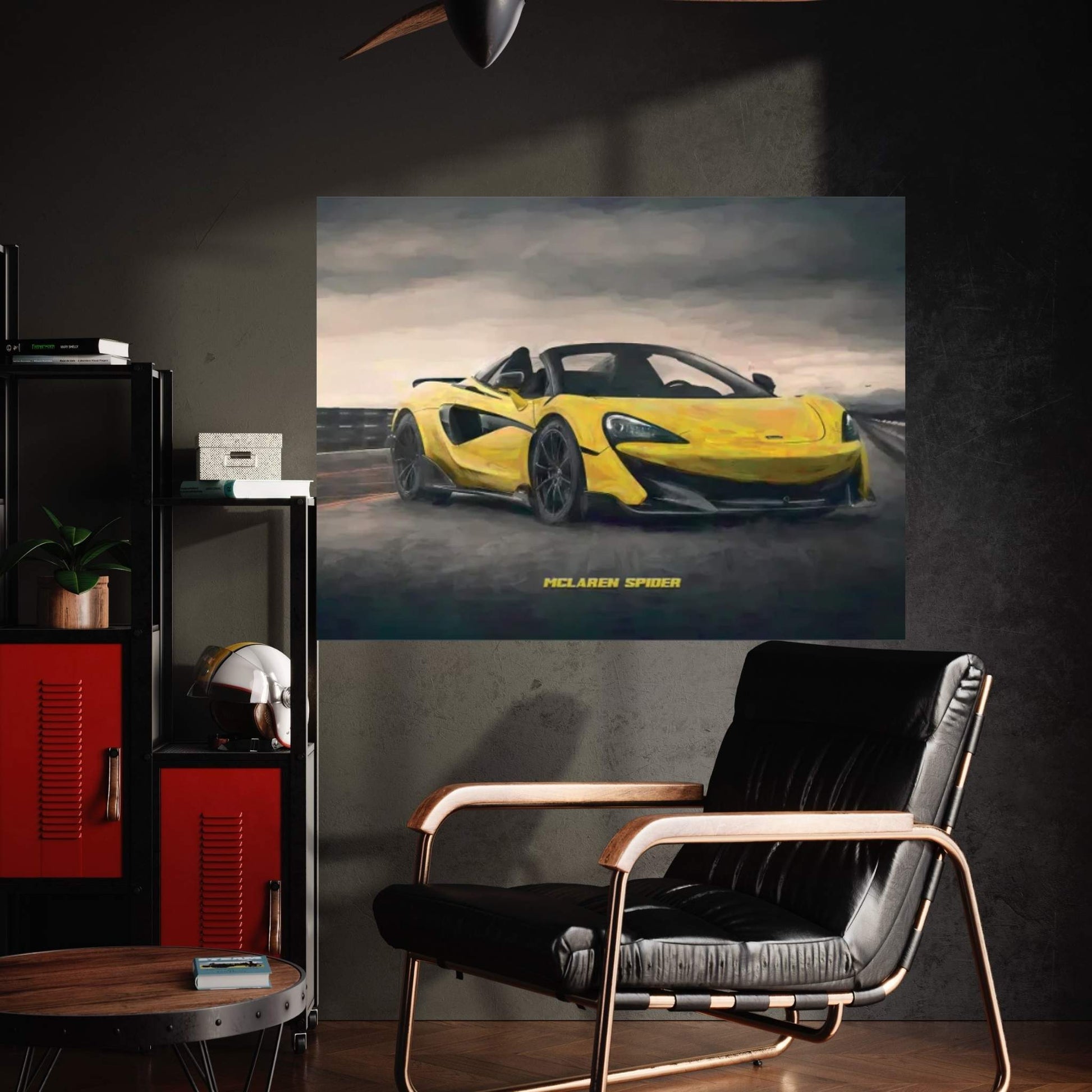 McLaren Spider In Watercolor Canvas Wall Art - Y Canvas