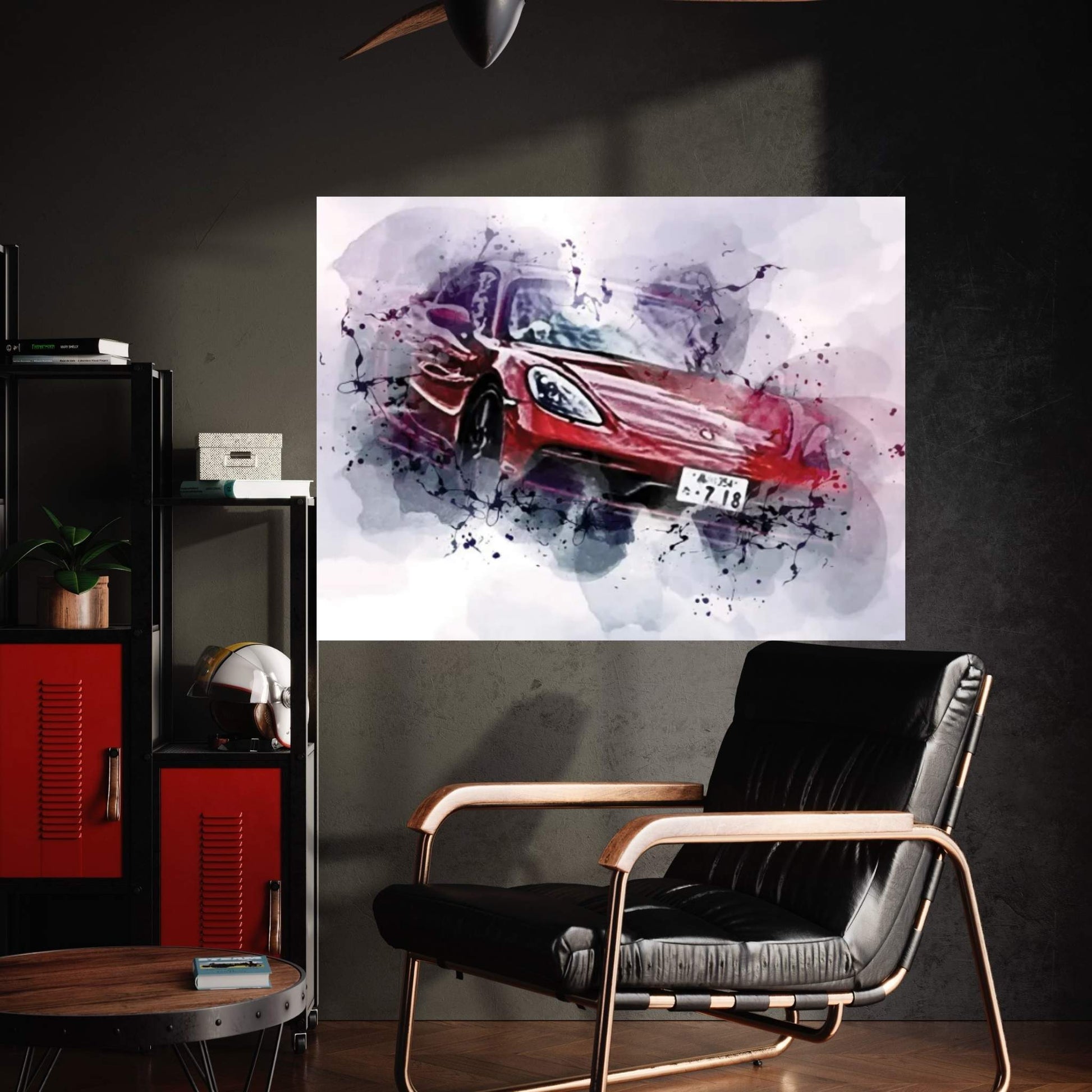 Porsche 718 Cayman Gts 2022 Canvas Wall Art - Y Canvas