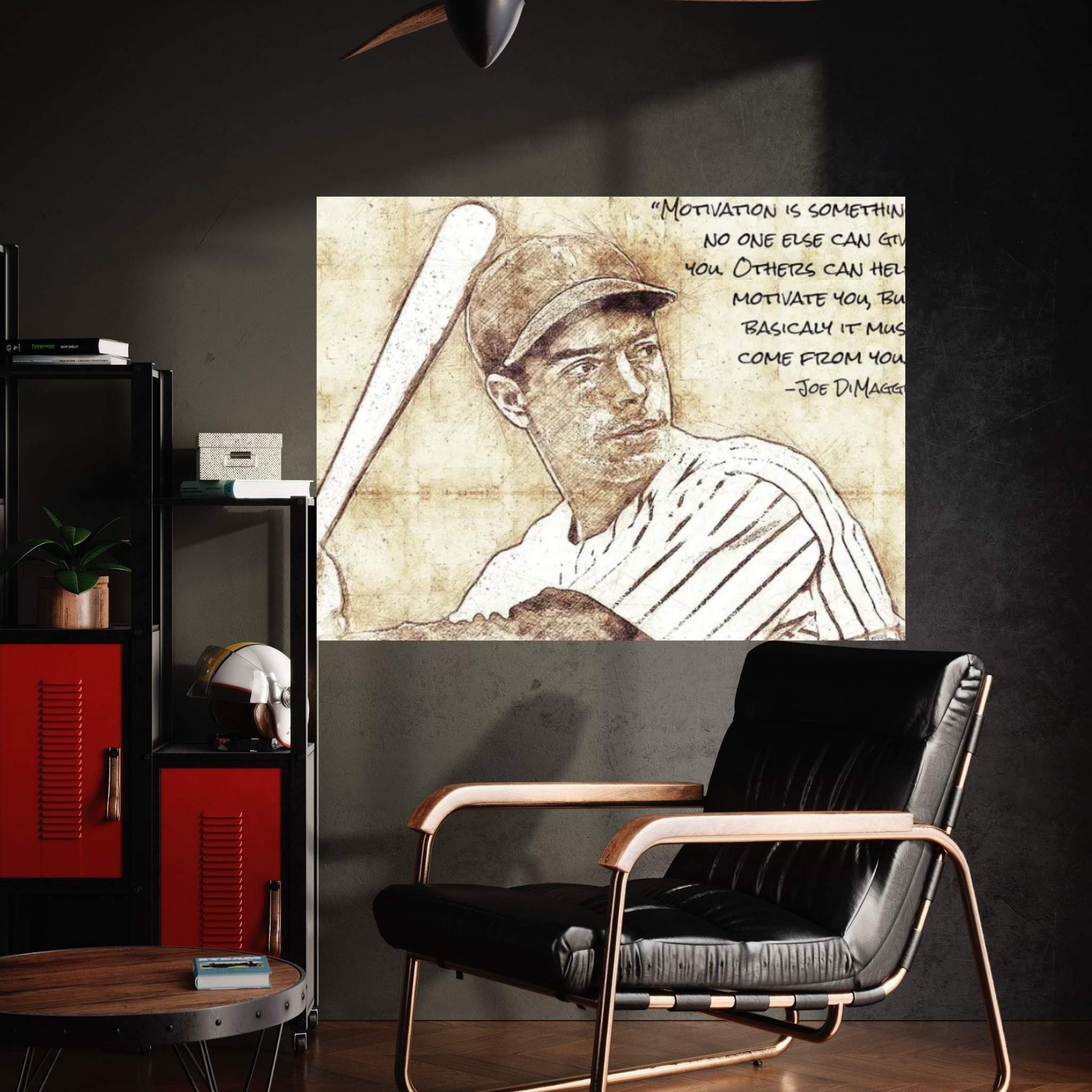 Joe DiMaggio Canvas Wall Art - Y Canvas