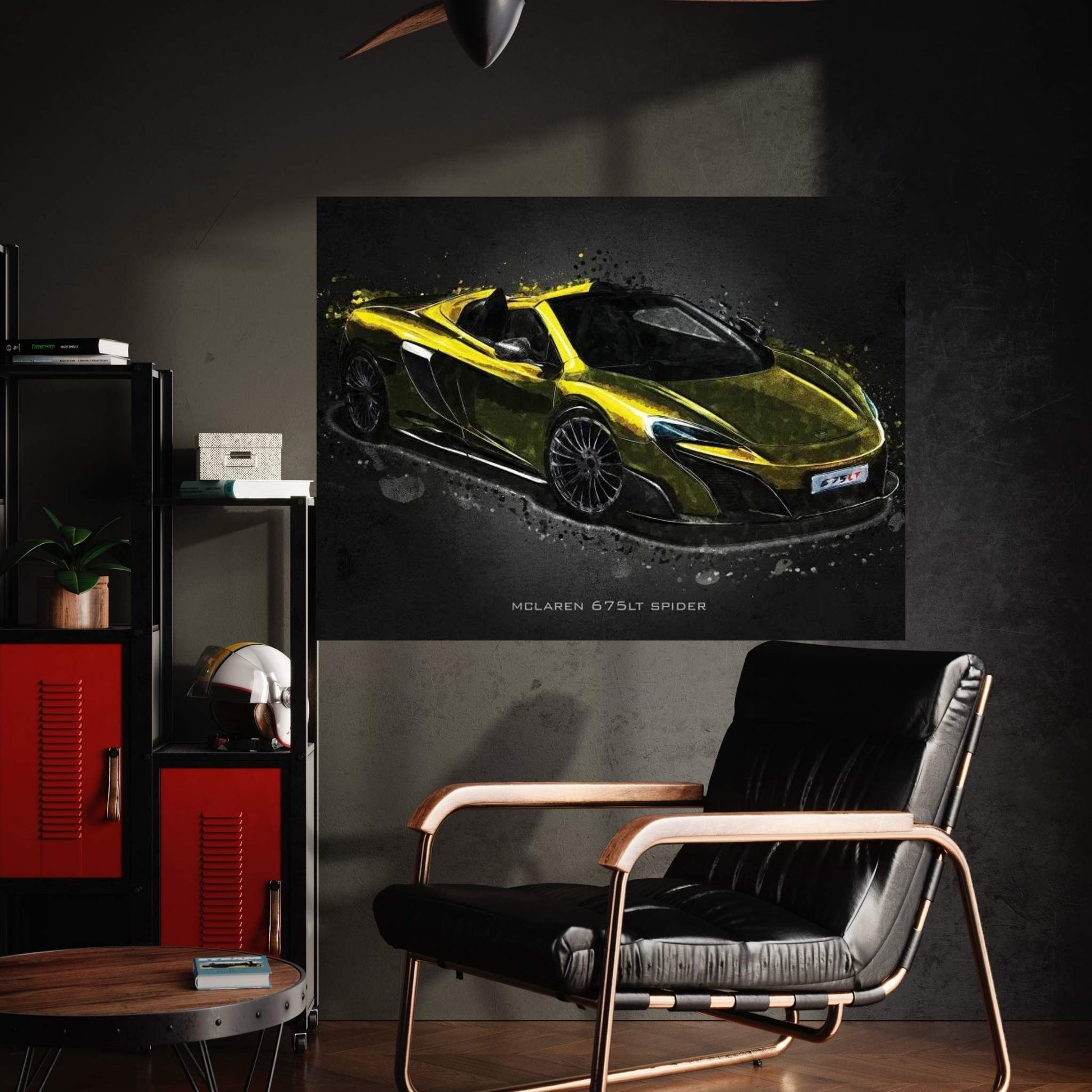 Mclaren 675LT Spider Canvas Wall Art - Y Canvas