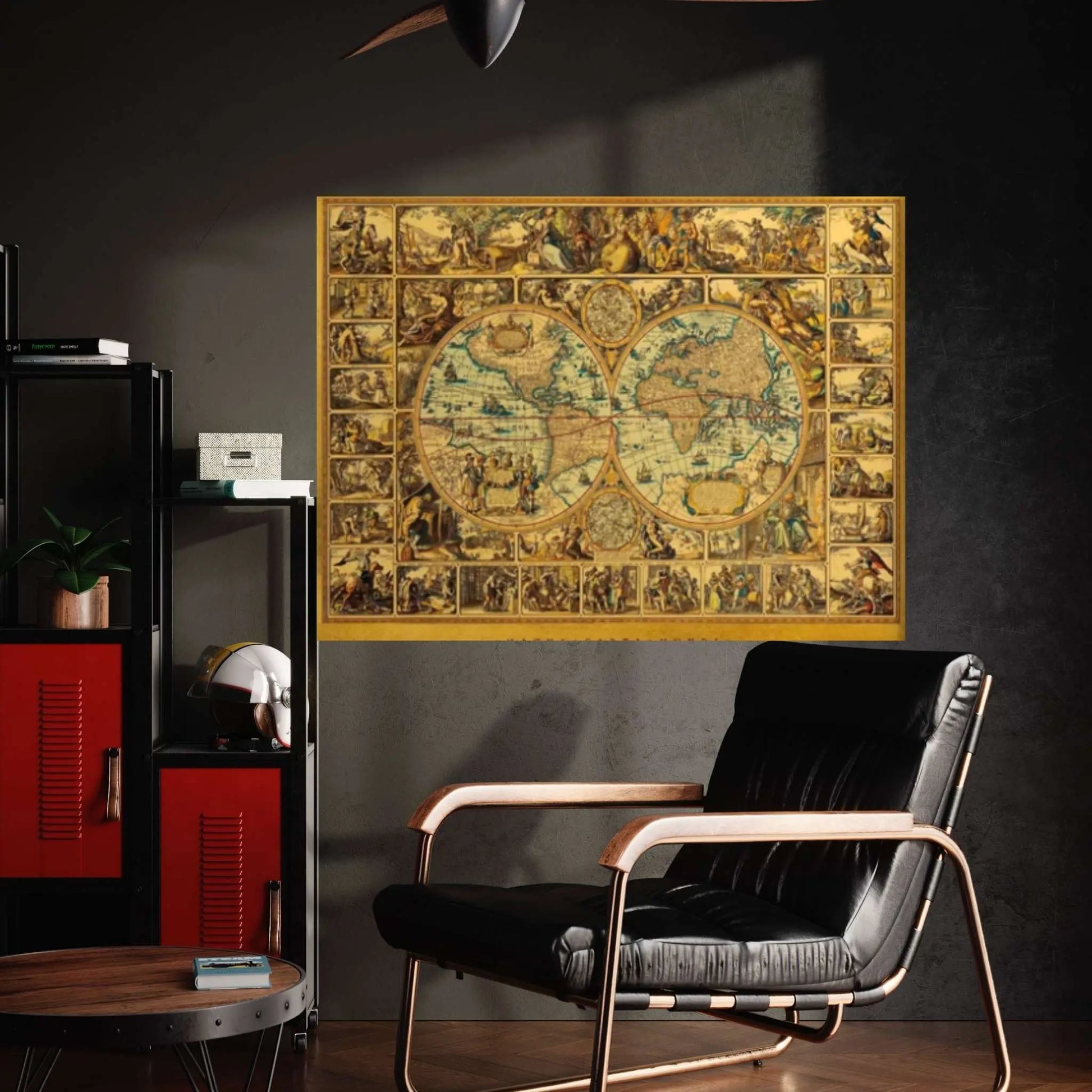 Pirate Map Canvas Wall Art Design , Home Canvas Wall Art - Y Canvas