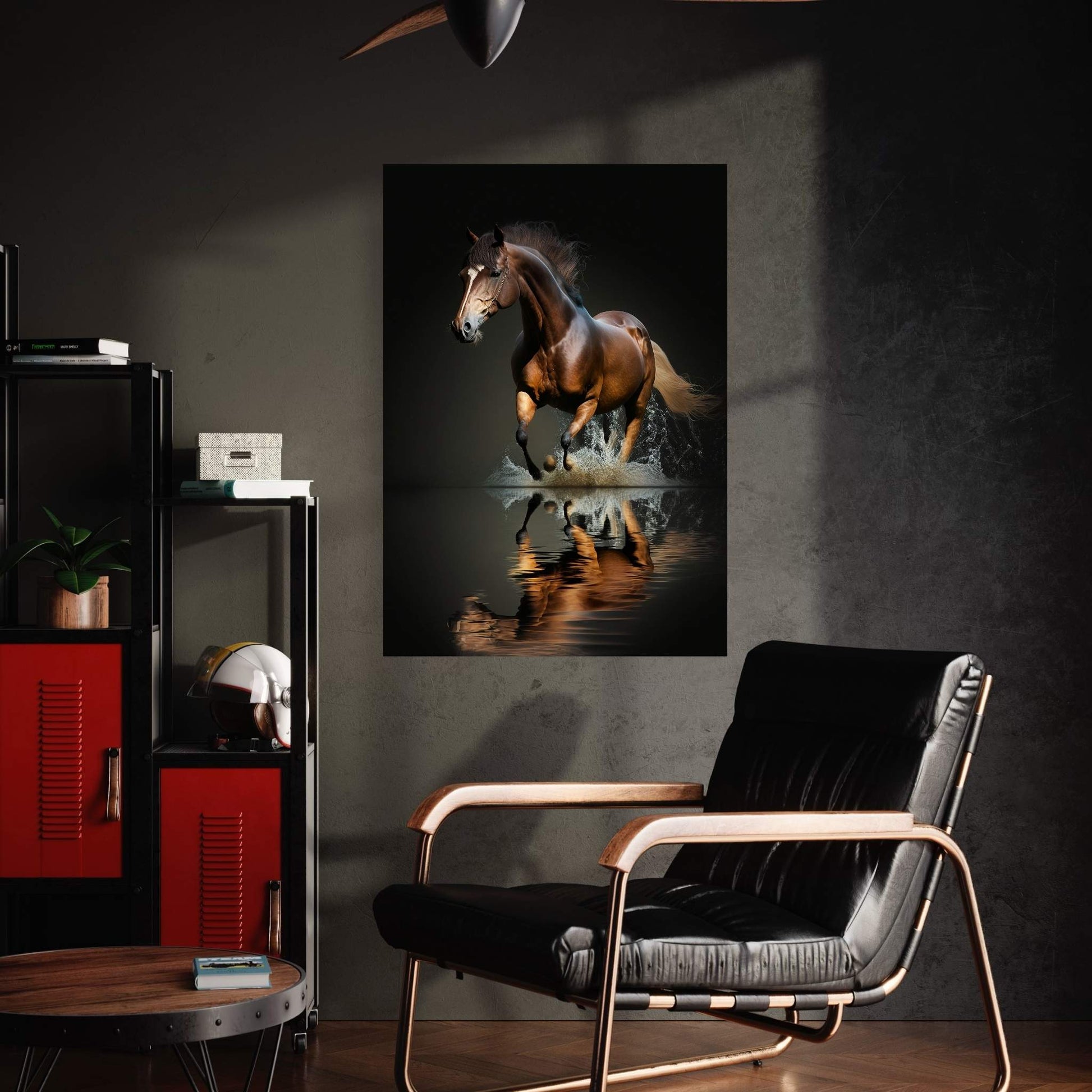 Beautiful Brown Horse Canvas Wall Art , Animal Wall Art - Y Canvas
