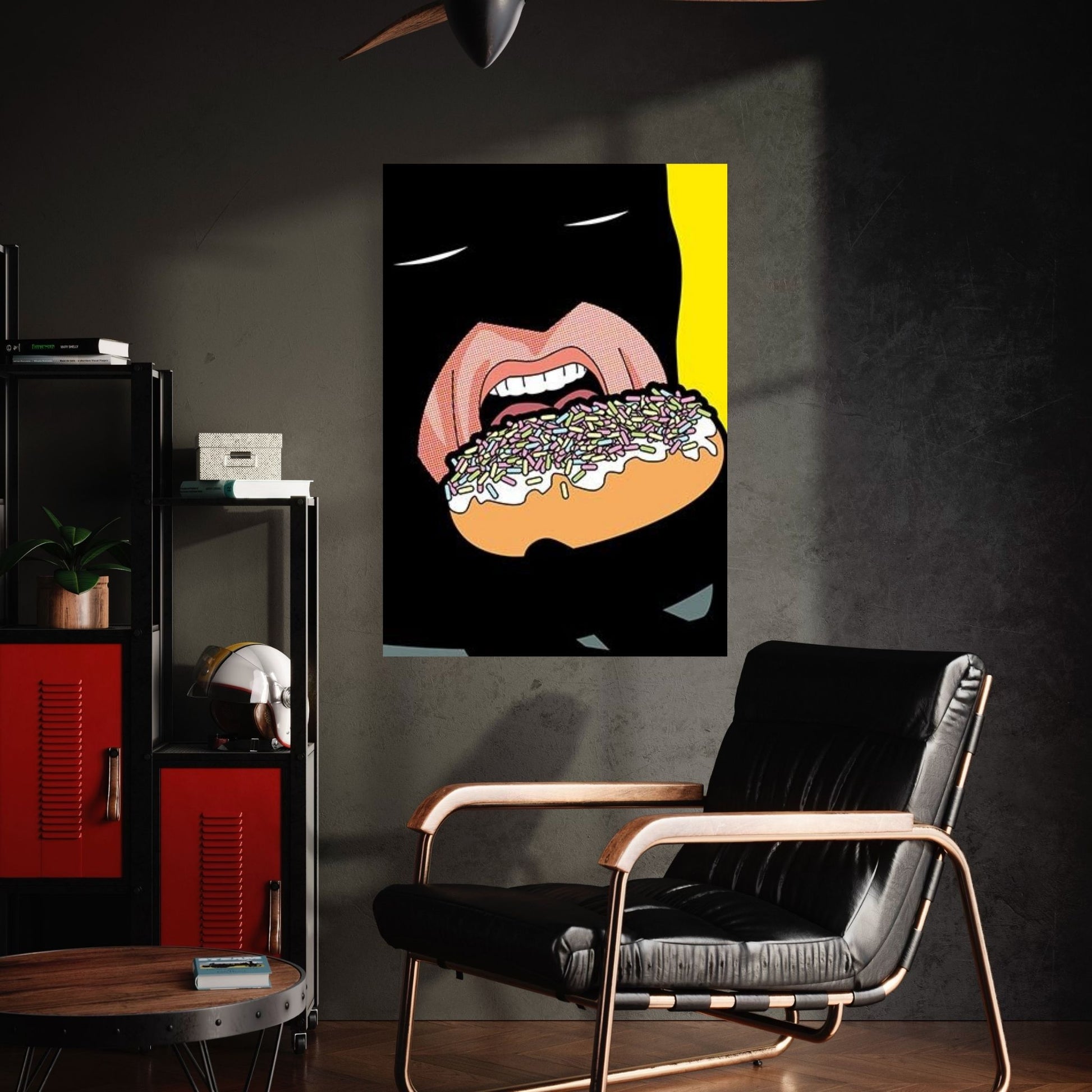 Bat-Donuts Canvas Wall Art - Y Canvas