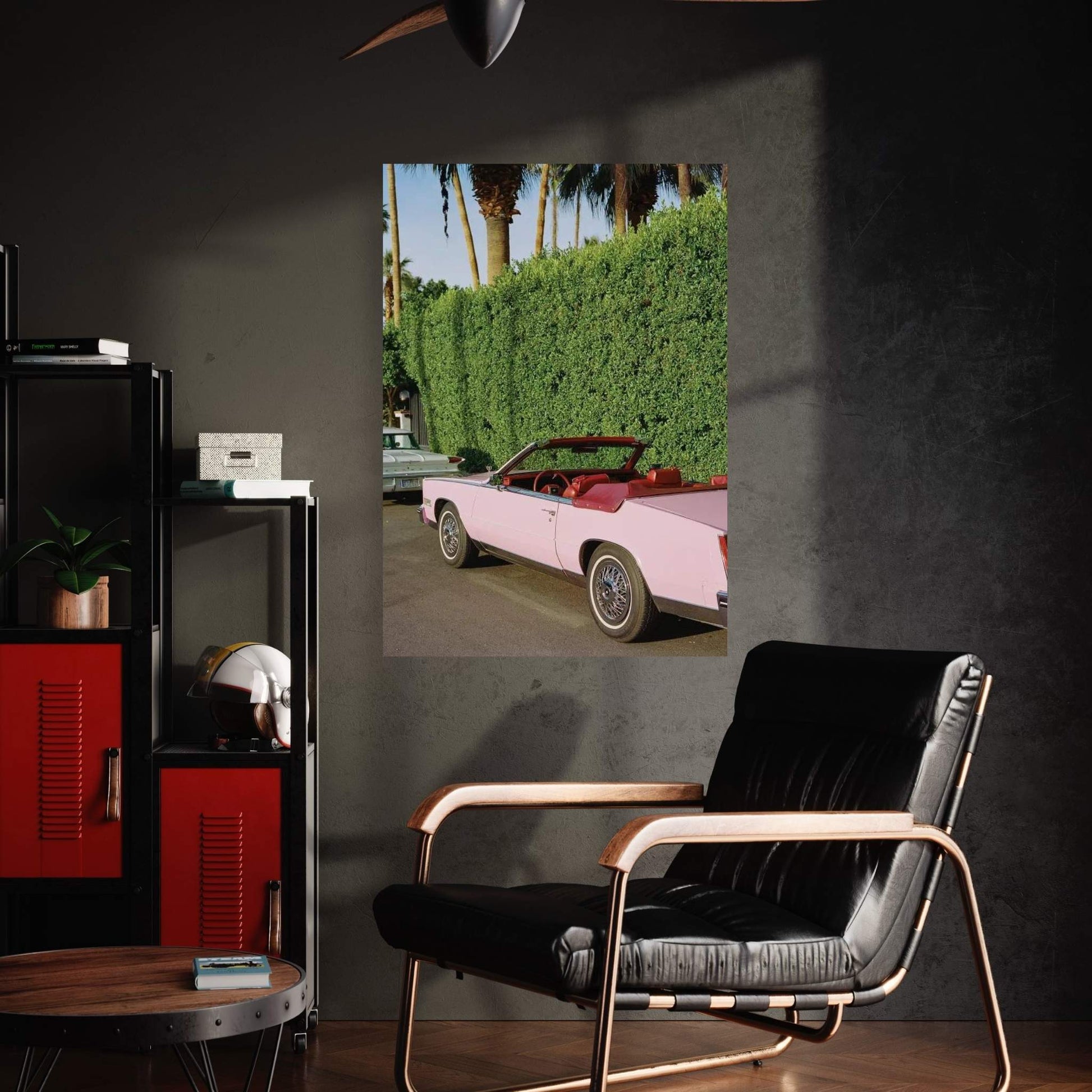 Pink Cadillac IV On Film Canvas Wall Art - Y Canvas