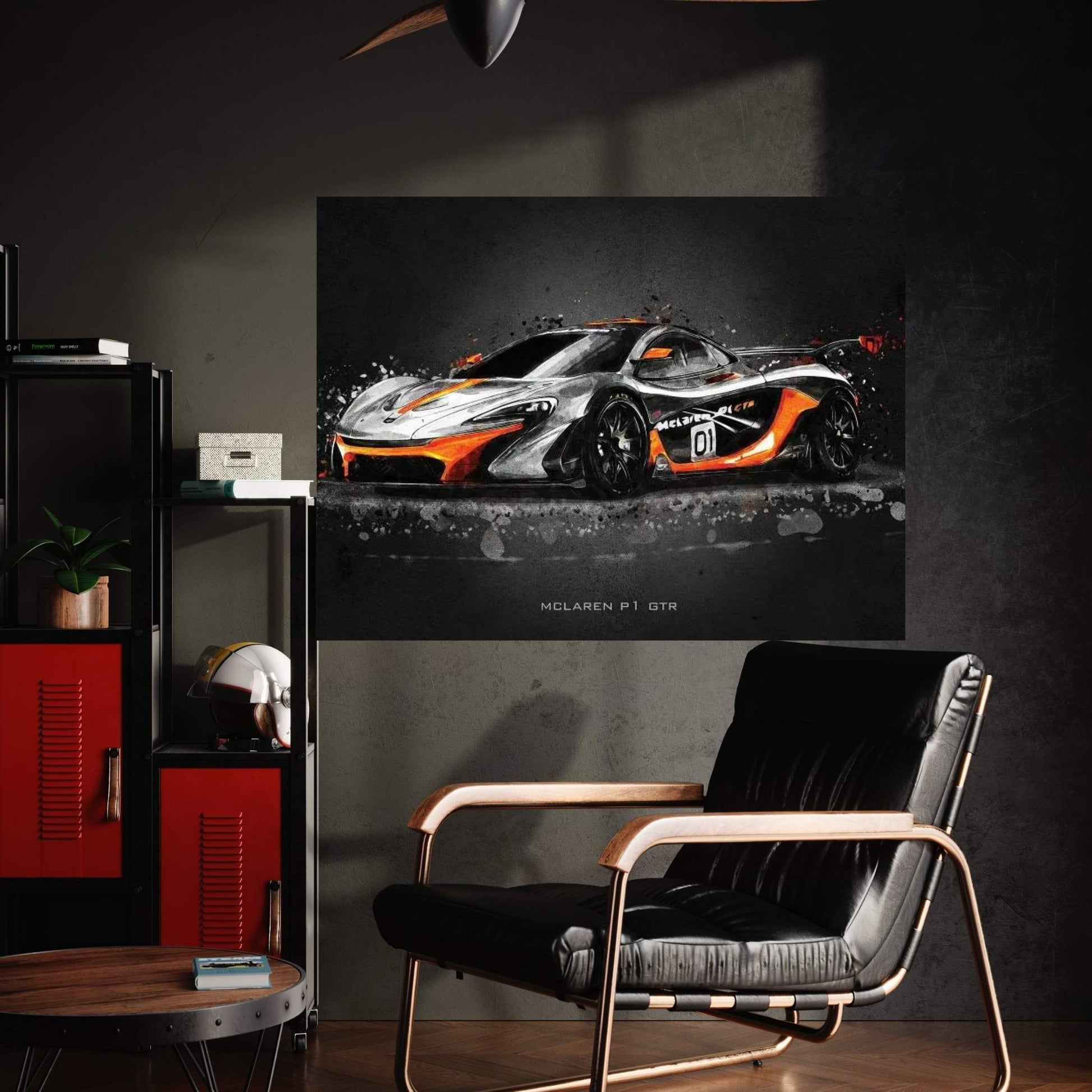Mclaren P1 GTR Canvas Wall Art - Y Canvas