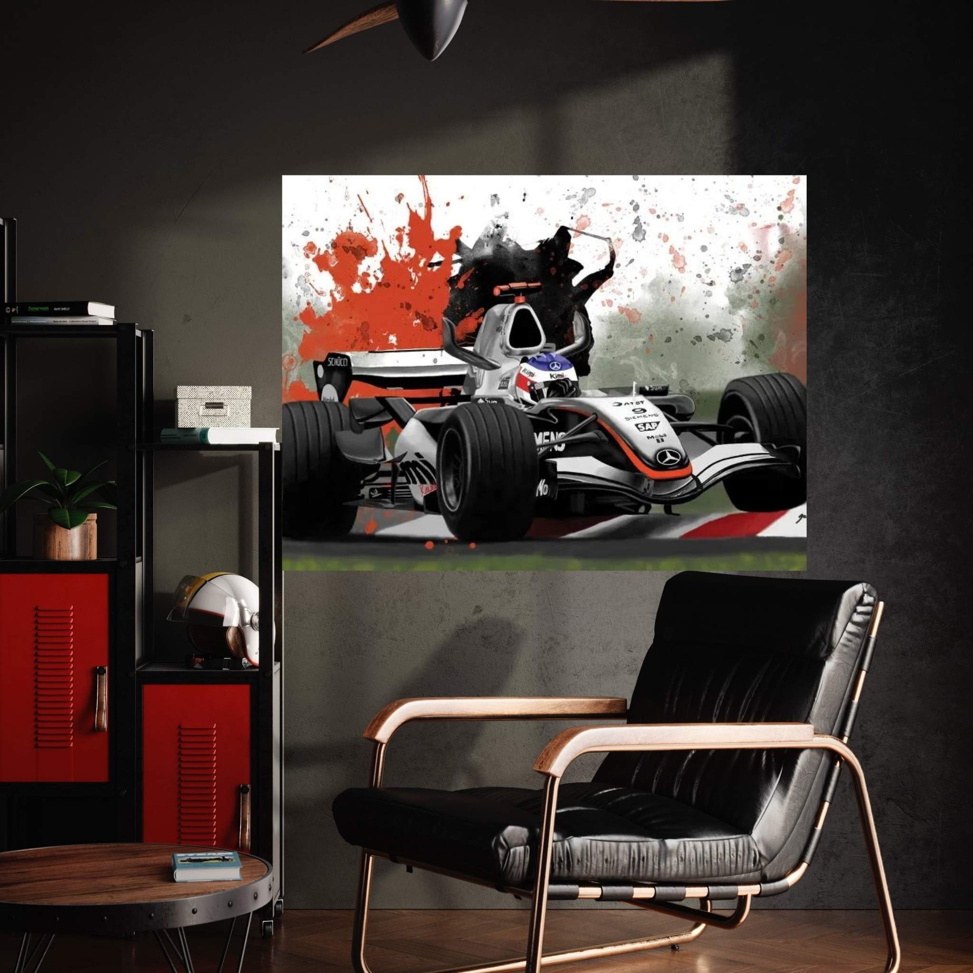 Fangio's Racecar Canvas Wall Art - Y Canvas