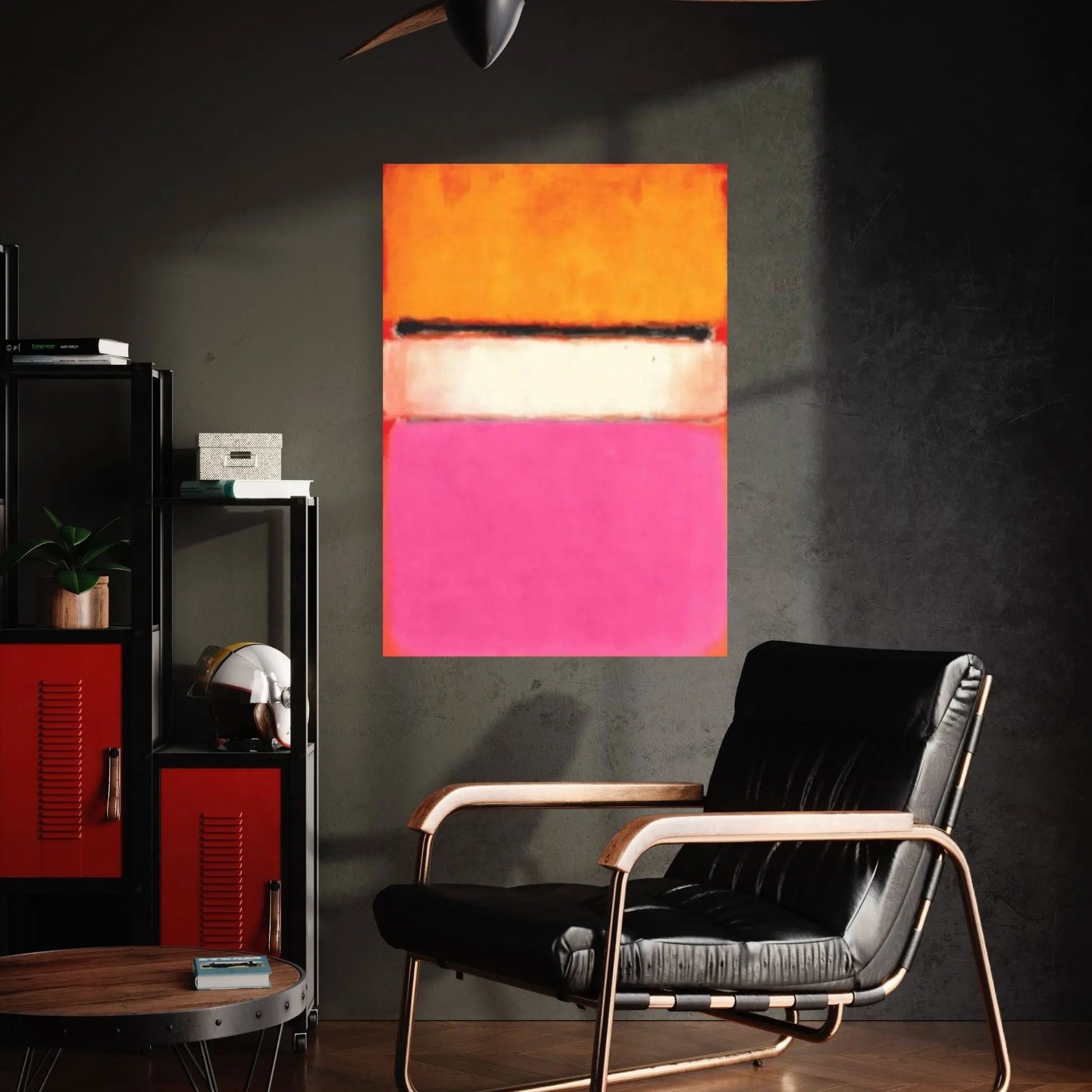 Mark Rothko Print Exhibition Canvas Wall Art,Red Exhibition Mark Rothko Art - Y Canvas