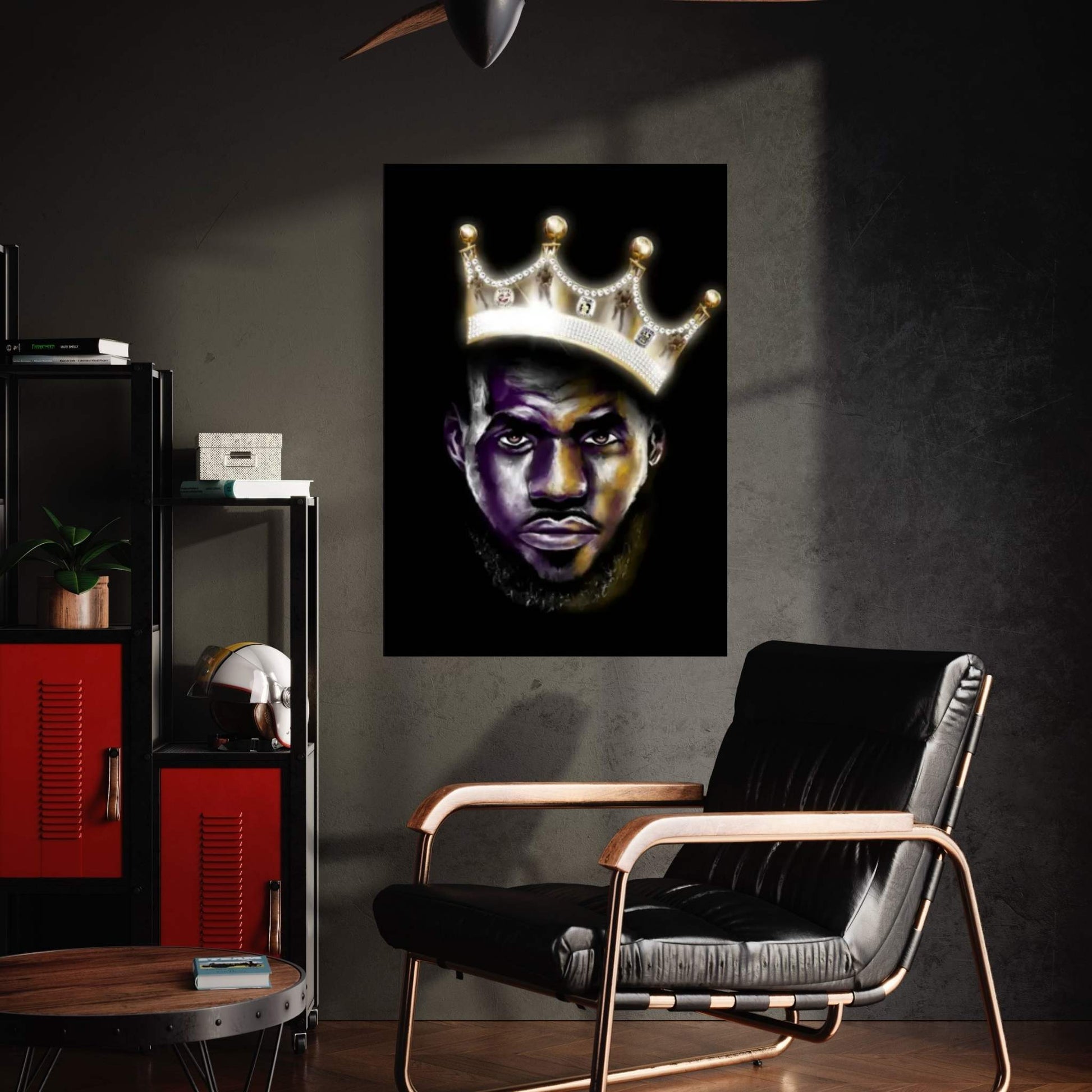 Lebron James - King Me Canvas Wall Art - Y Canvas