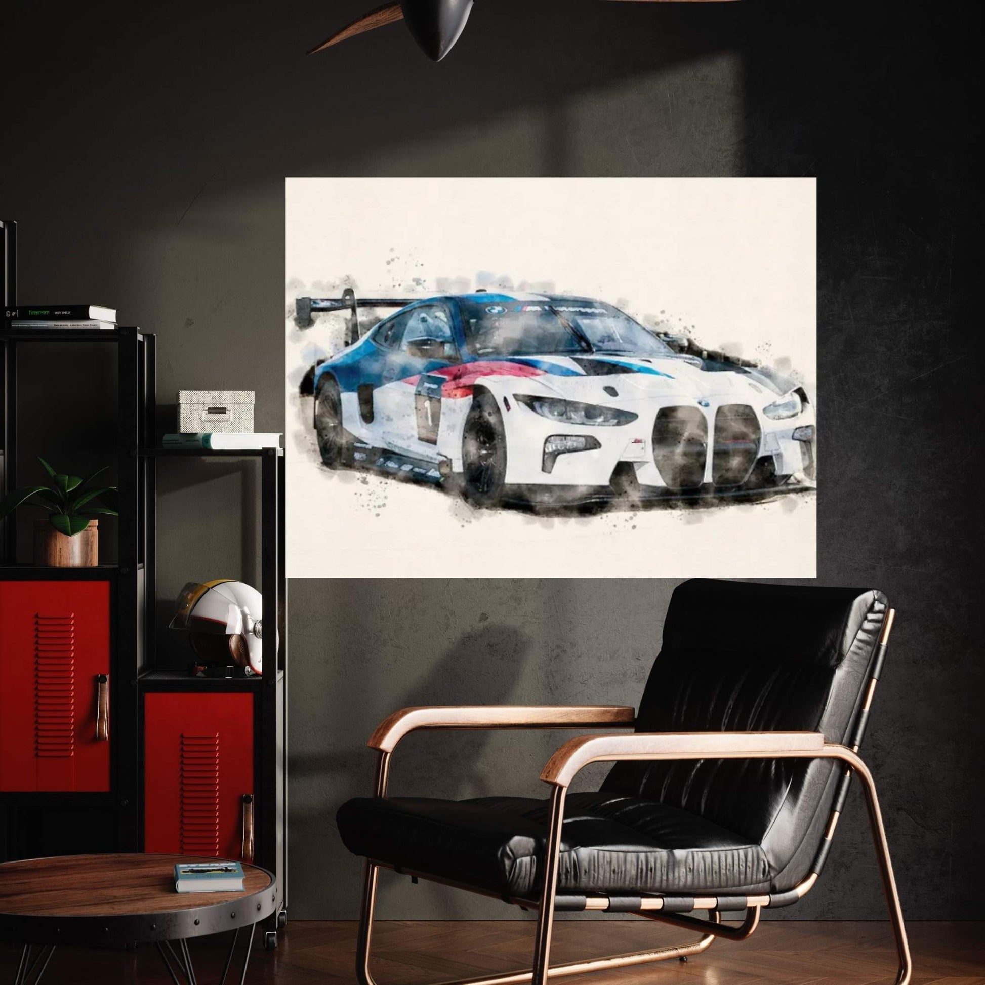 BMW Tuning 2022 M4 GT3 Canvas Wall Art - Y Canvas