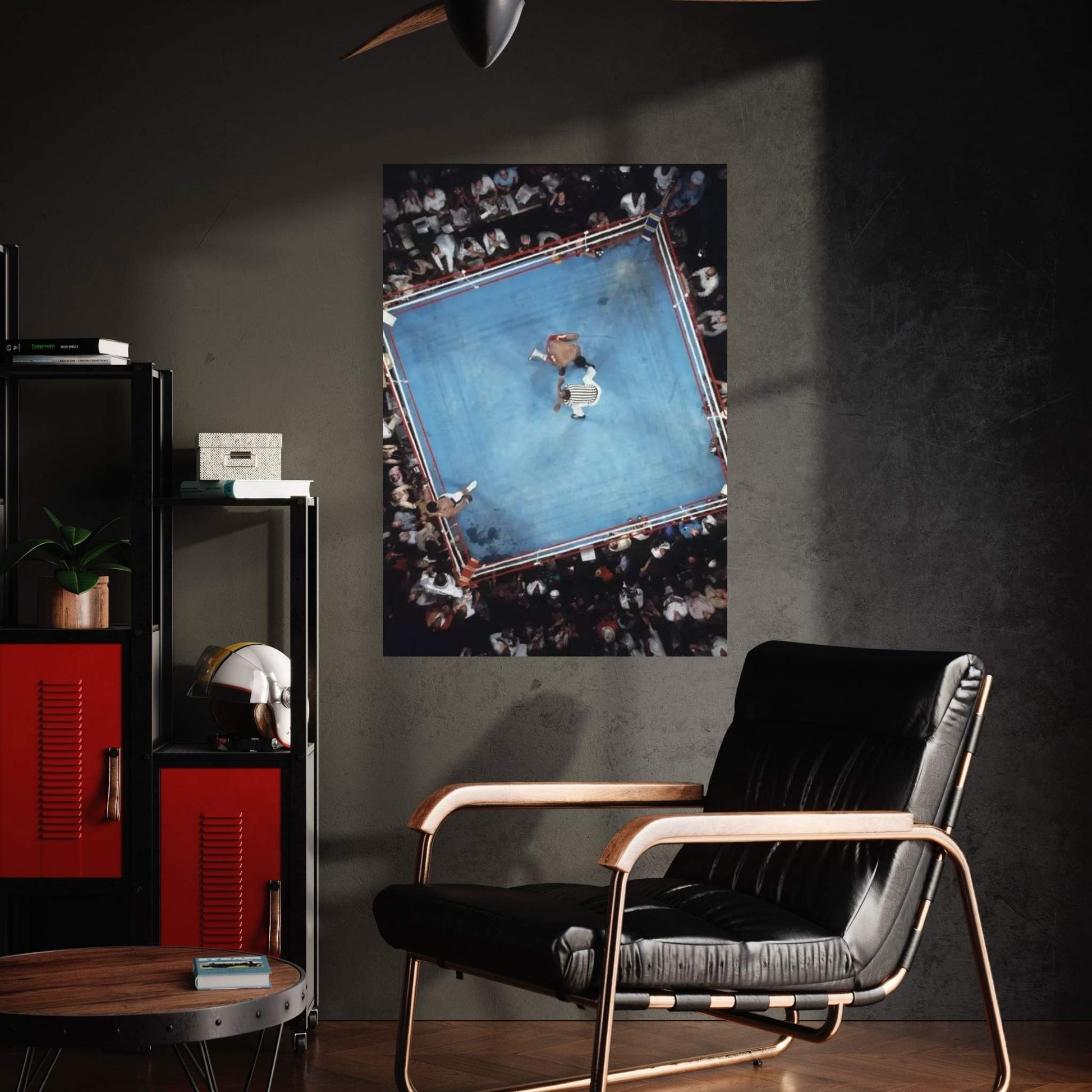 Opponent On One Knee Getting Counted Out, Rumble In The Jungle™ Canvas Wall Art - Y Canvas