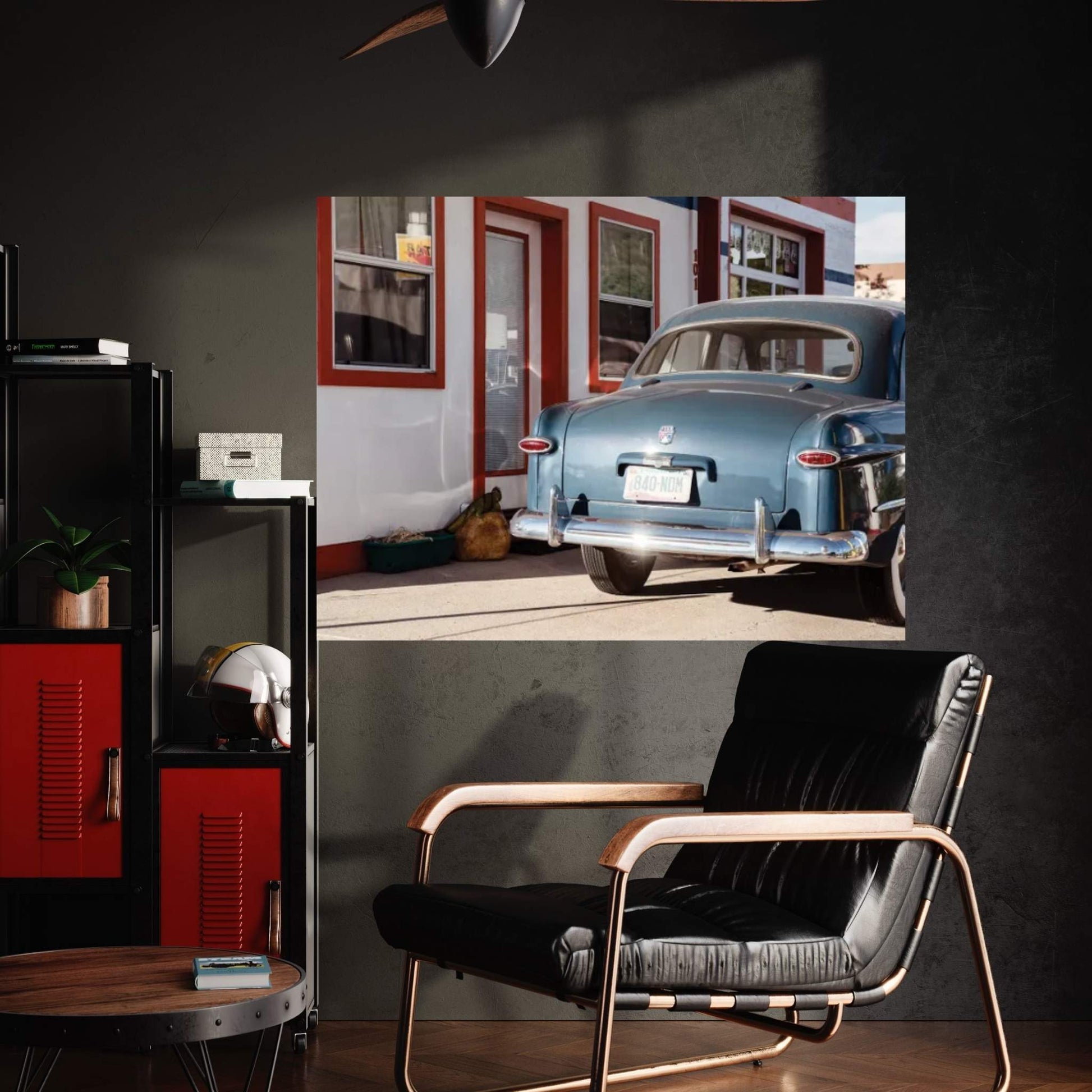 American West - Retro Ford Arizona Canvas Wall Art - Y Canvas