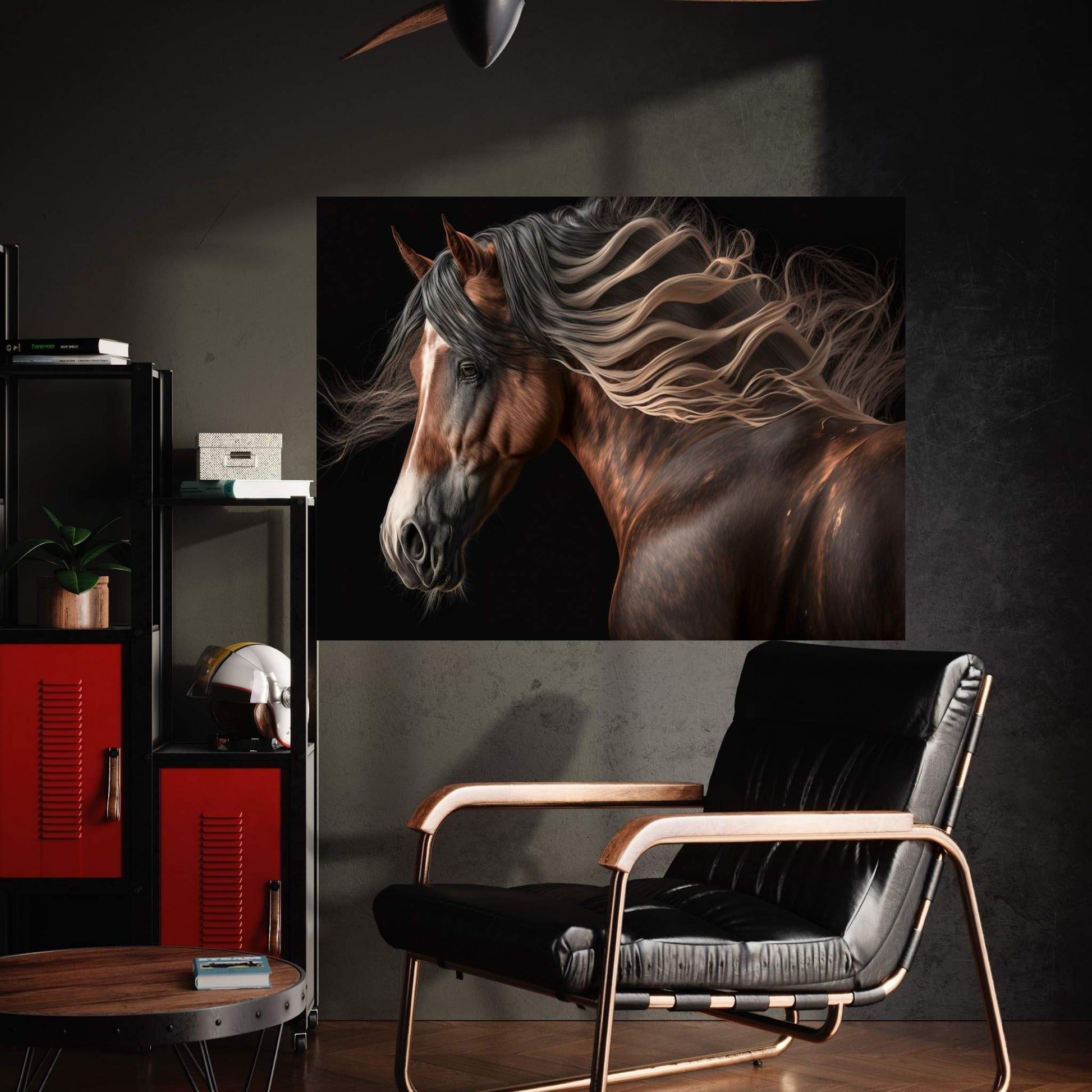Beautiful Brown Horse Canvas Wall Art , Animal Wall Art - Y Canvas