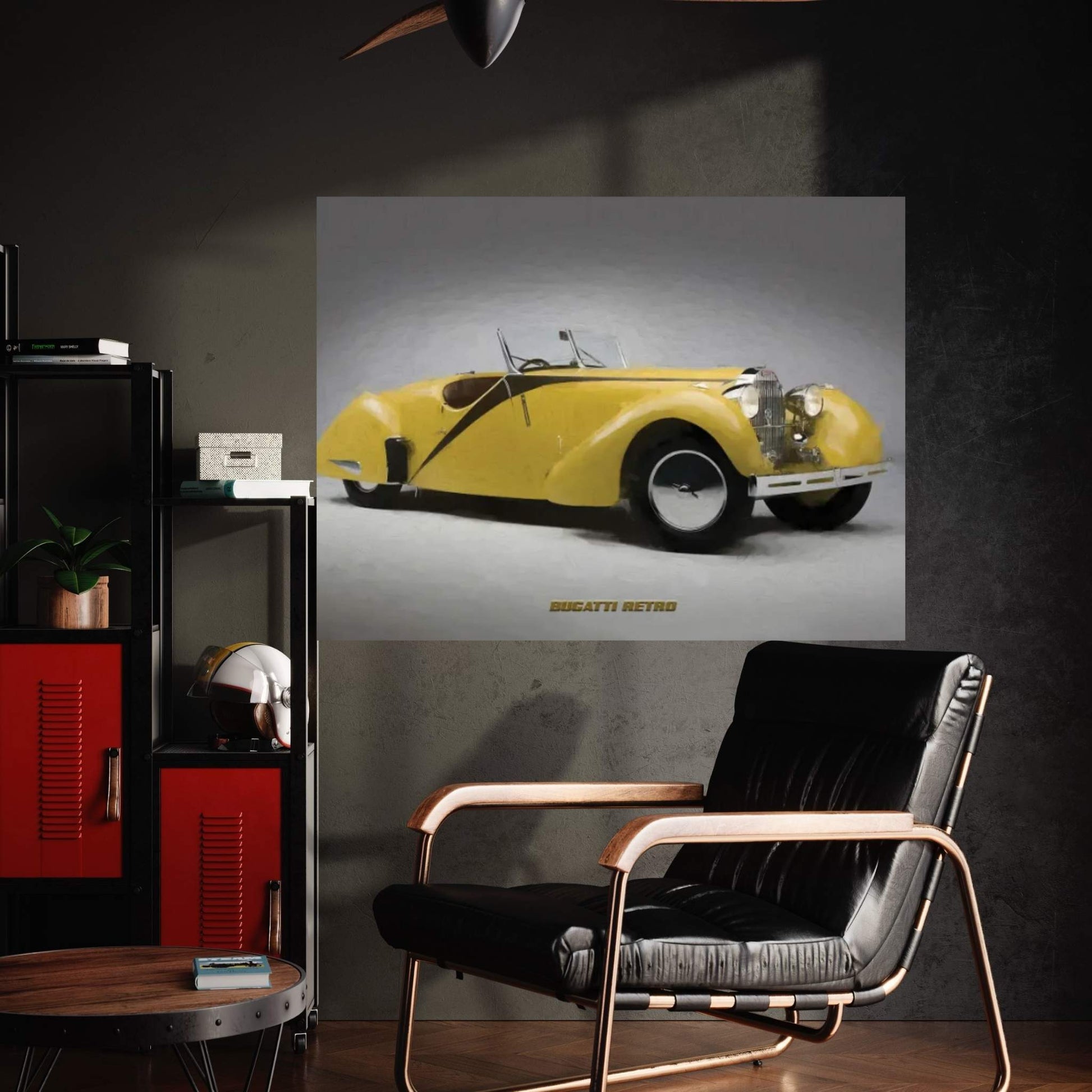 Bugatti Retro Canvas Wall Art - Y Canvas