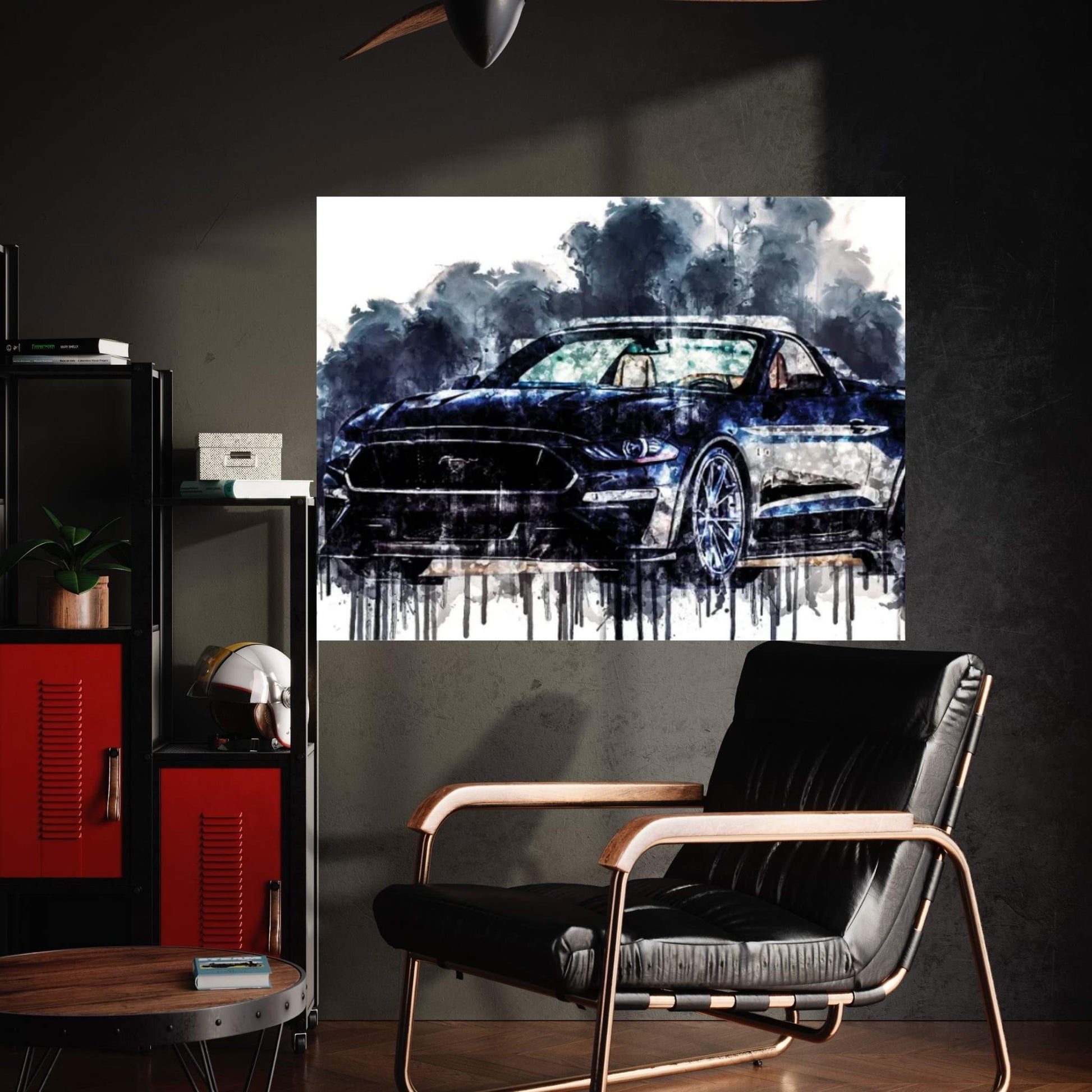 2018 Ford Mustang GT Canvas Wall Art - Y Canvas